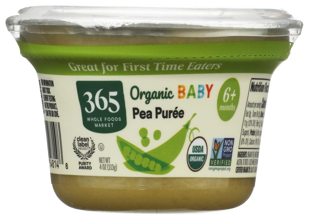 365 by Whole Foods Market Organic Peas Baby Food Bowl, 4 OZ