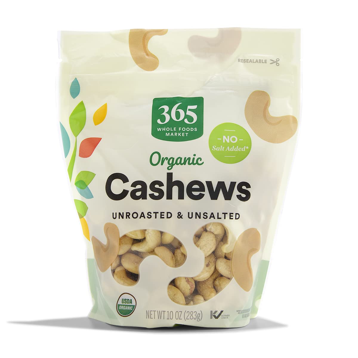 365 by Whole Foods Market Organic Cashews, 10 Ounce