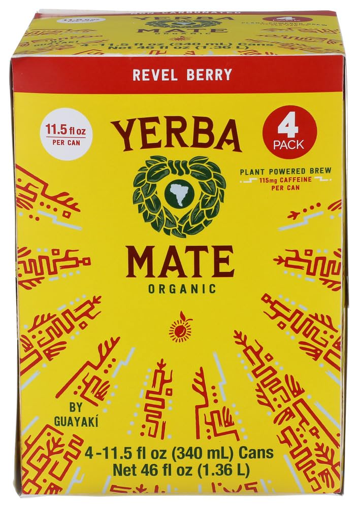 Yerba Madre Organic Revel Berry Yerba Mate 4pk, 11.5 FZ