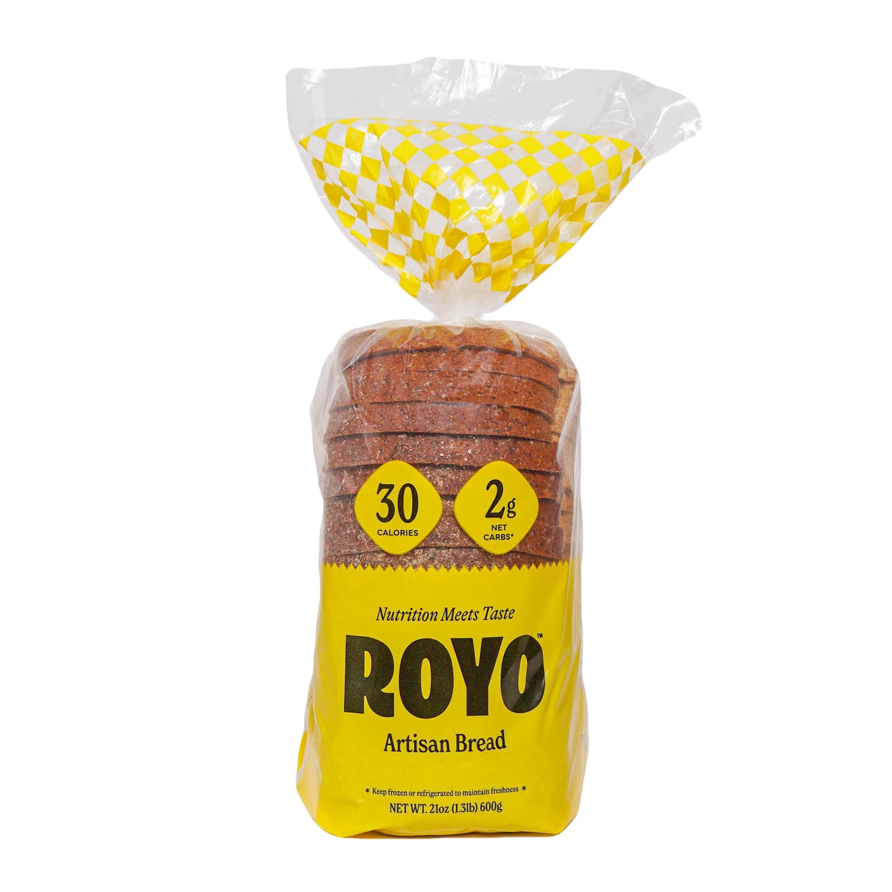 ROYO Artisan Bread, 30 Calories, 2G Net Carbs,3G Protein