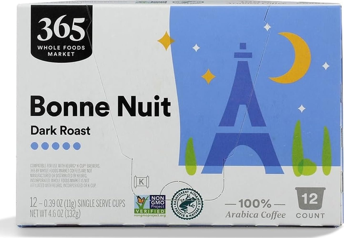 365 By Whole Foods Market Bonne Nuit Coffee Capsule, 12 Count