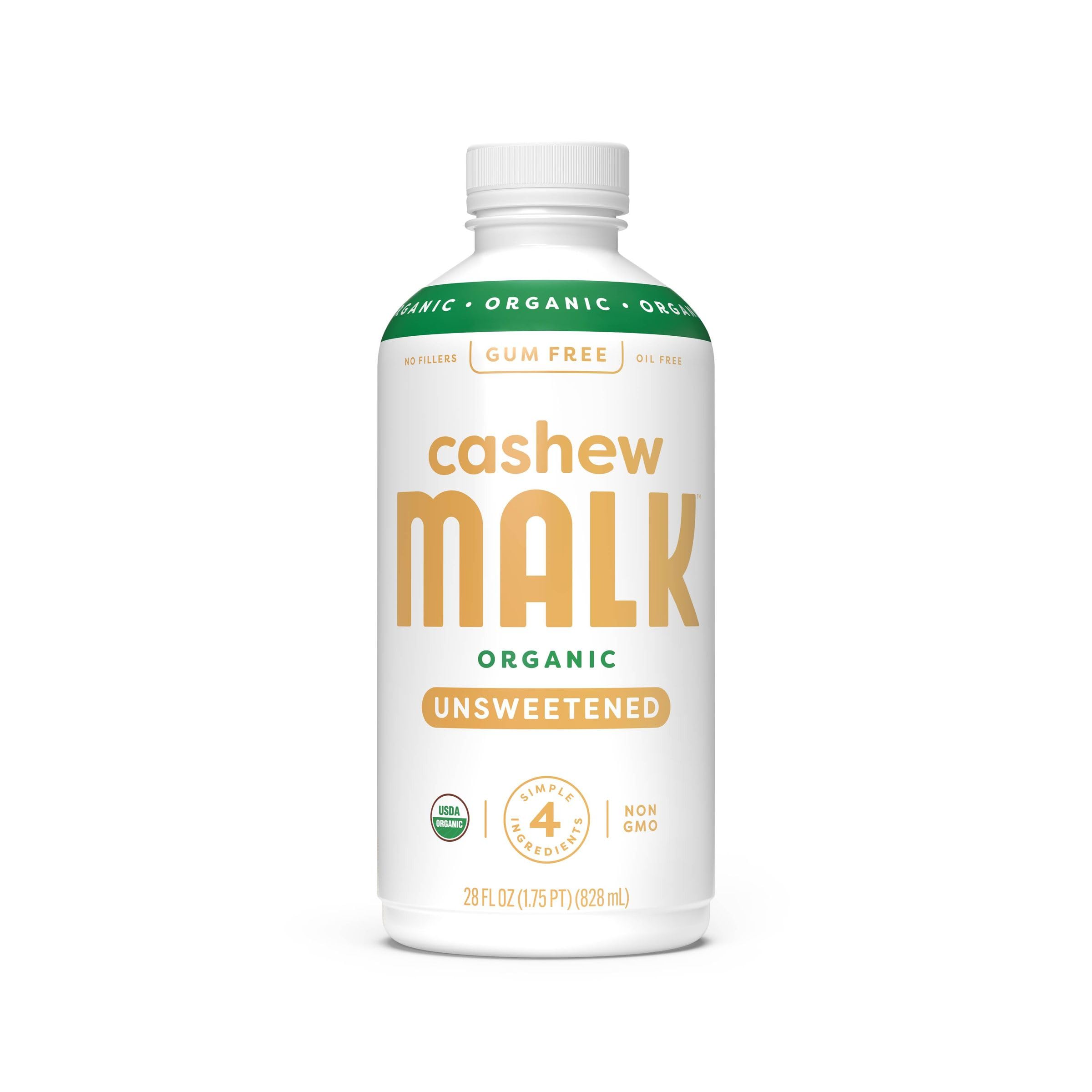 Malk, Cashew Malk Original Unsweetened Organic, 28 Fl Oz