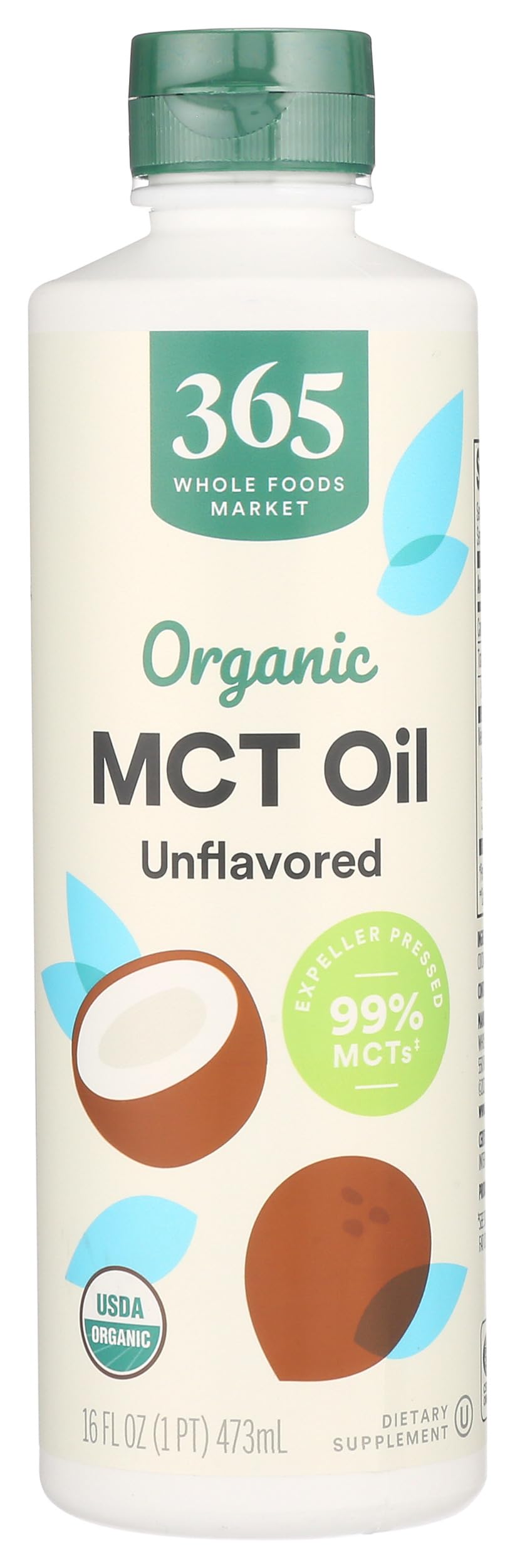 MCT Oil, Unflavored, 16 Fl Oz
