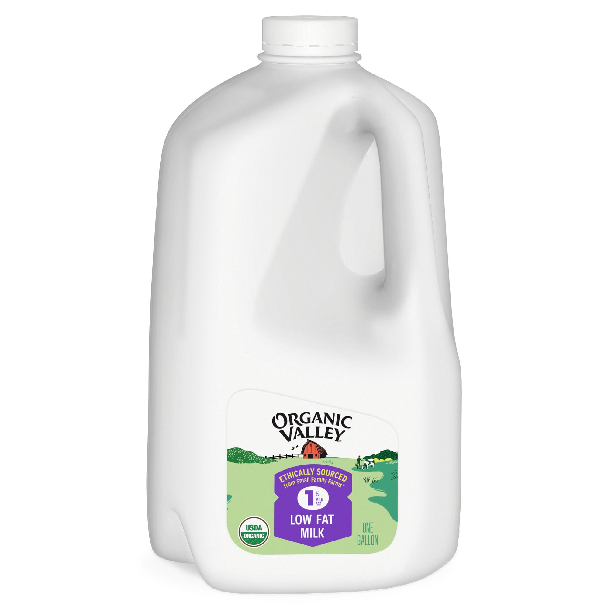 Organic Valley® Organic 1% (Low Fat) Milk — Pasture Raised, Non GMO — 128 oz (Gallon)