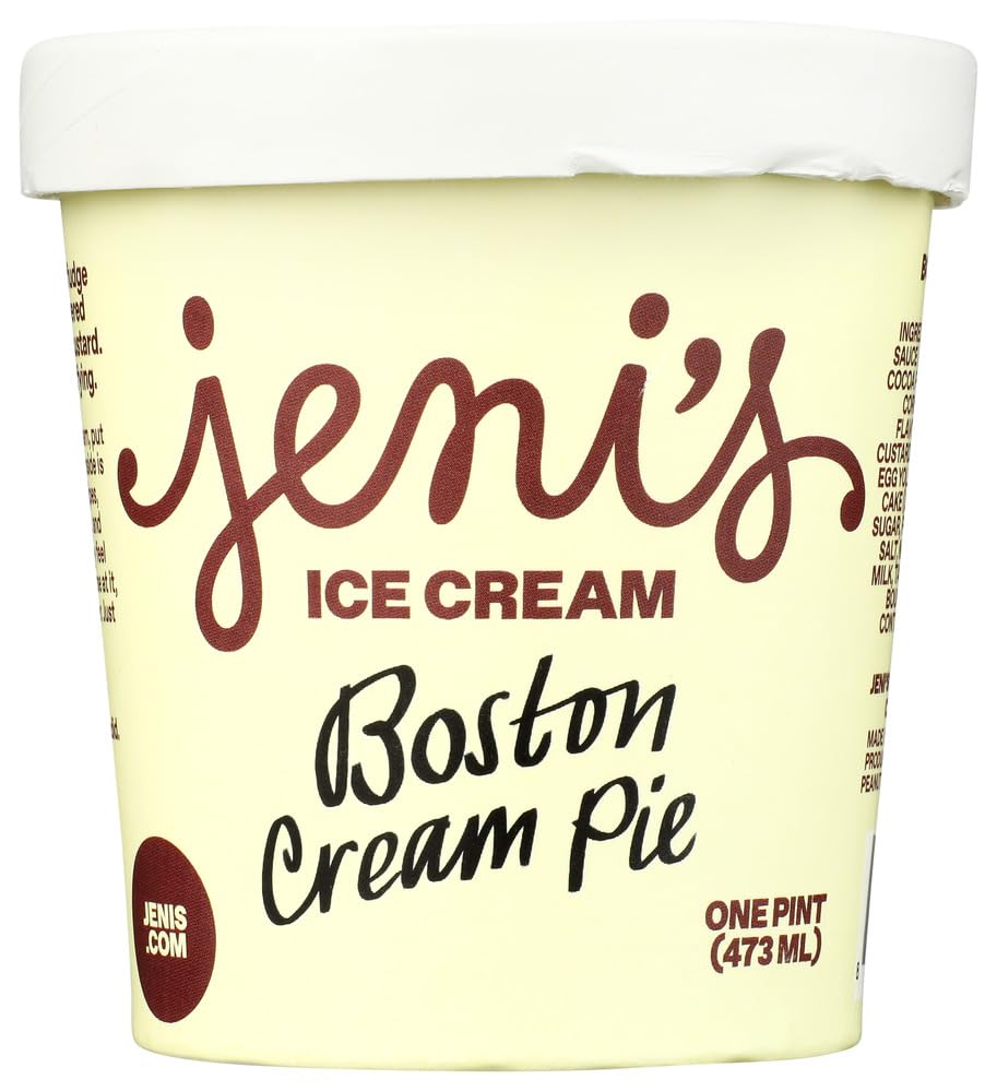 Jenis Splendid Ice Creams Boston Cream Pie Ice Cream, 1 PT
