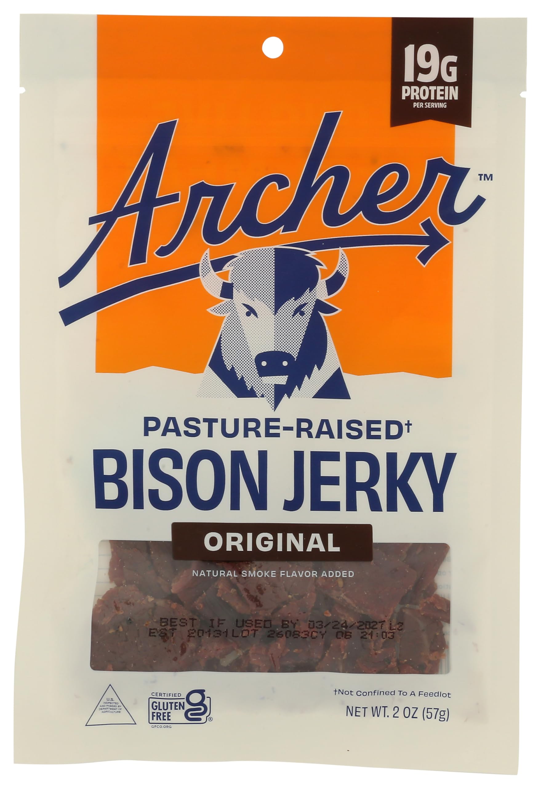 Country Jerky Bison OrigInchal, 2 Ounce