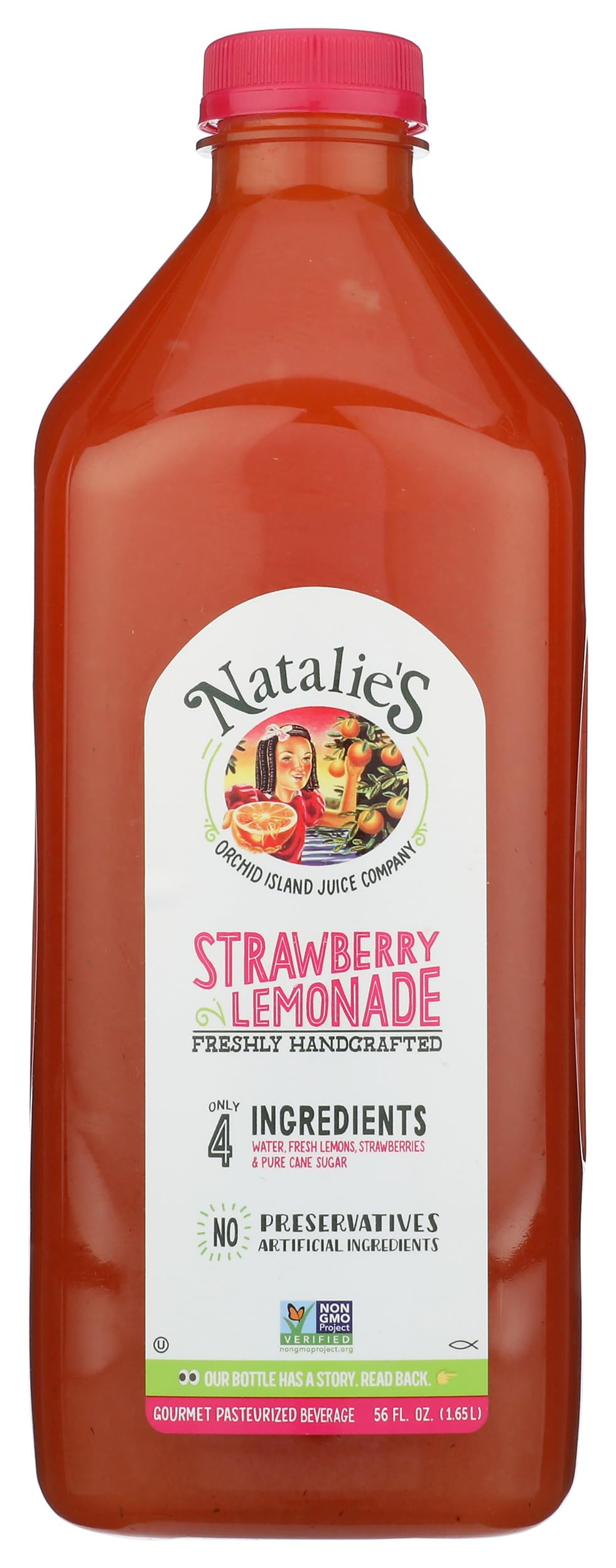 Natalies Orchid Island Juice, Juice Strawberry Lemonade, 56 Fl Oz