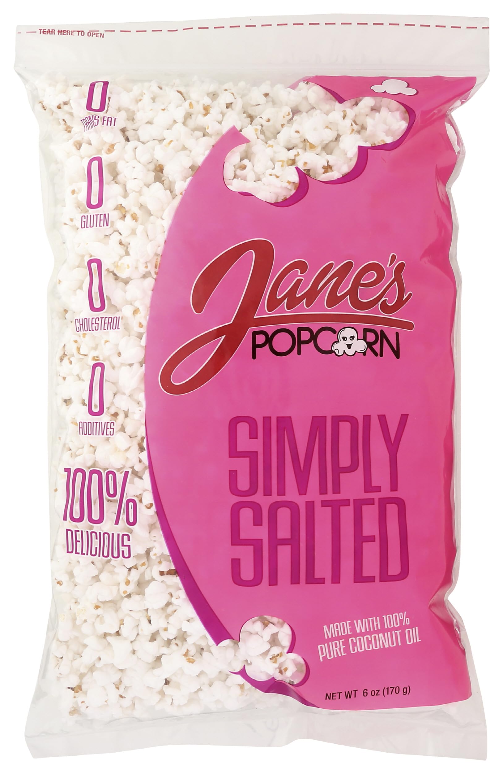 Janes Popcorn Gourmet White Popcorn, 6 OZ