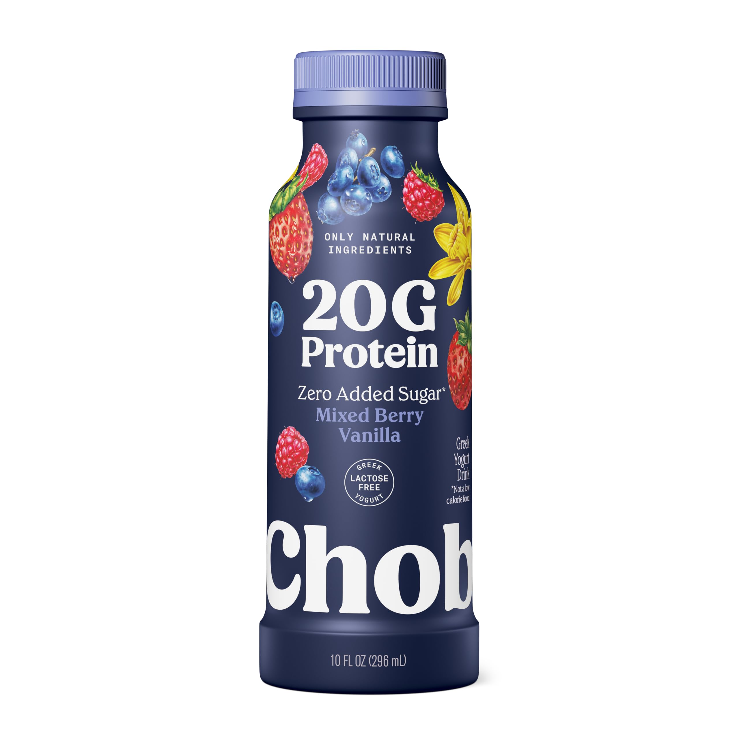 Chobani® 20g Low-Fat Greek Yogurt Drink Mixed Berry Vanilla 10 fl oz