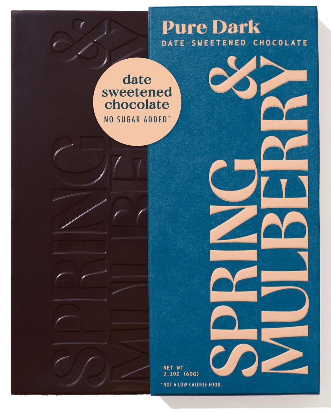 Pure Dark Date Sweetened Chocolate Bar, 2.1 Ounce