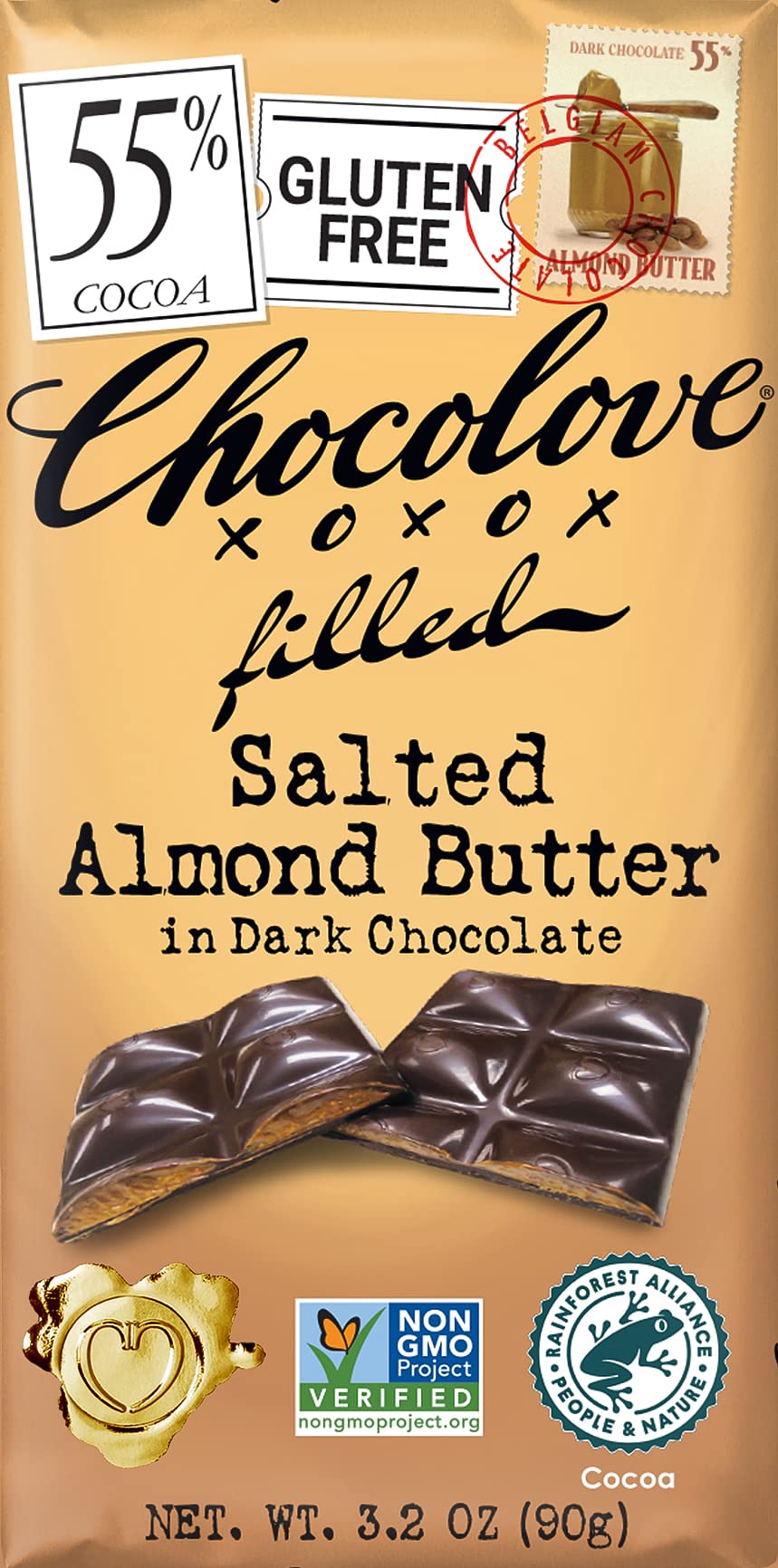 Chocolate Bar Dark Almond butter, 3.2 oz
