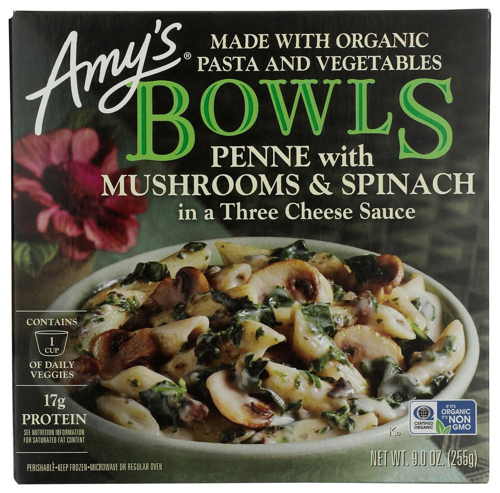 Bowl Penne Mushrooms & Spinach, 9 Ounce
