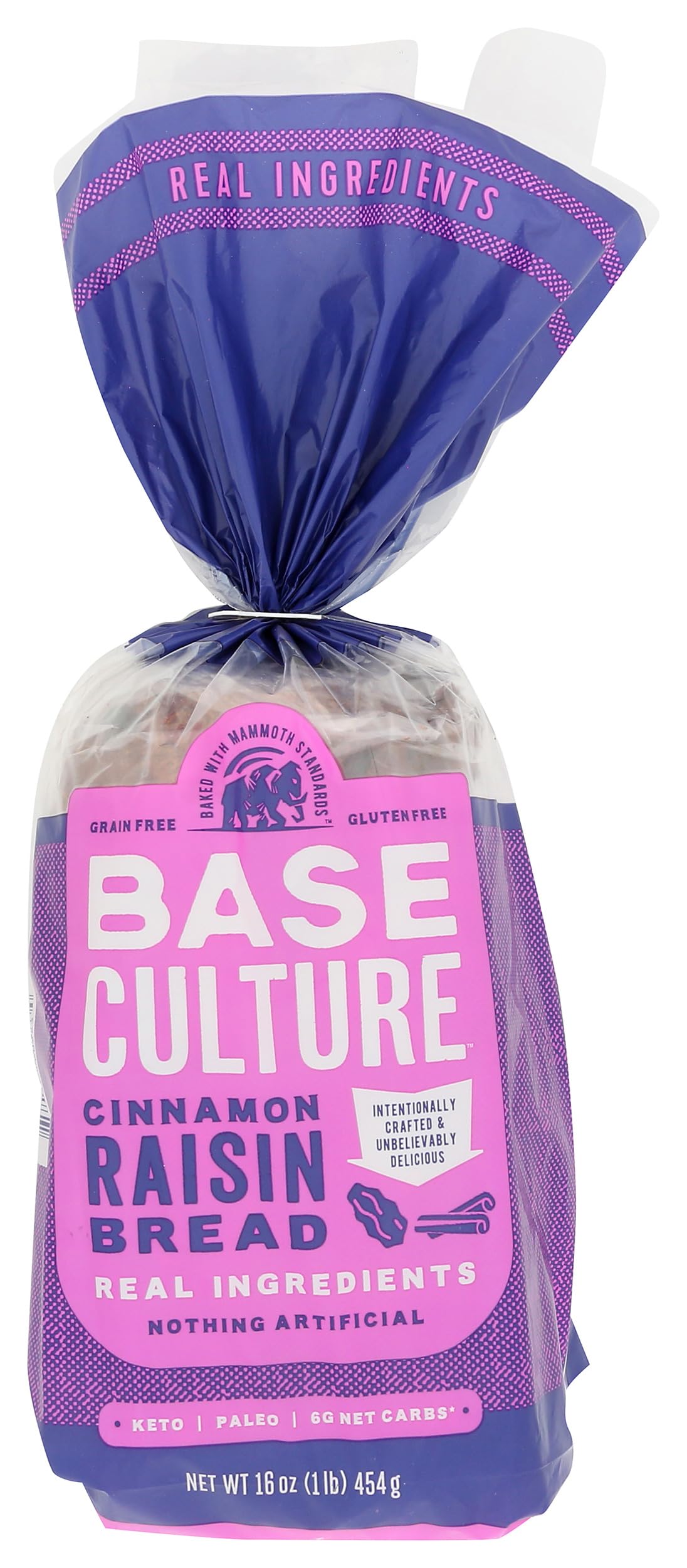 Base Culture Bread Cinnamon Raisin, 16 Ounce