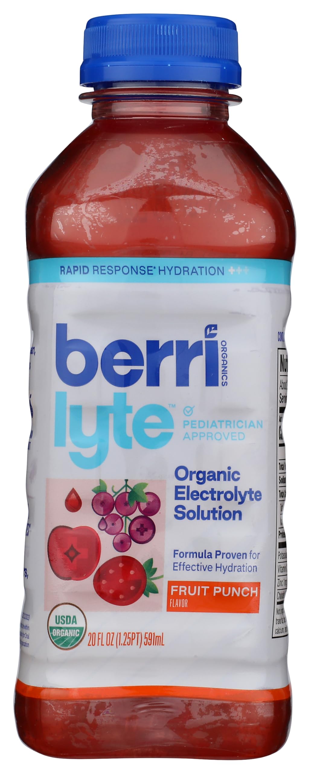 Berri Lyte Organic Fruit Punch Electrolyte Drink, 20 FZ