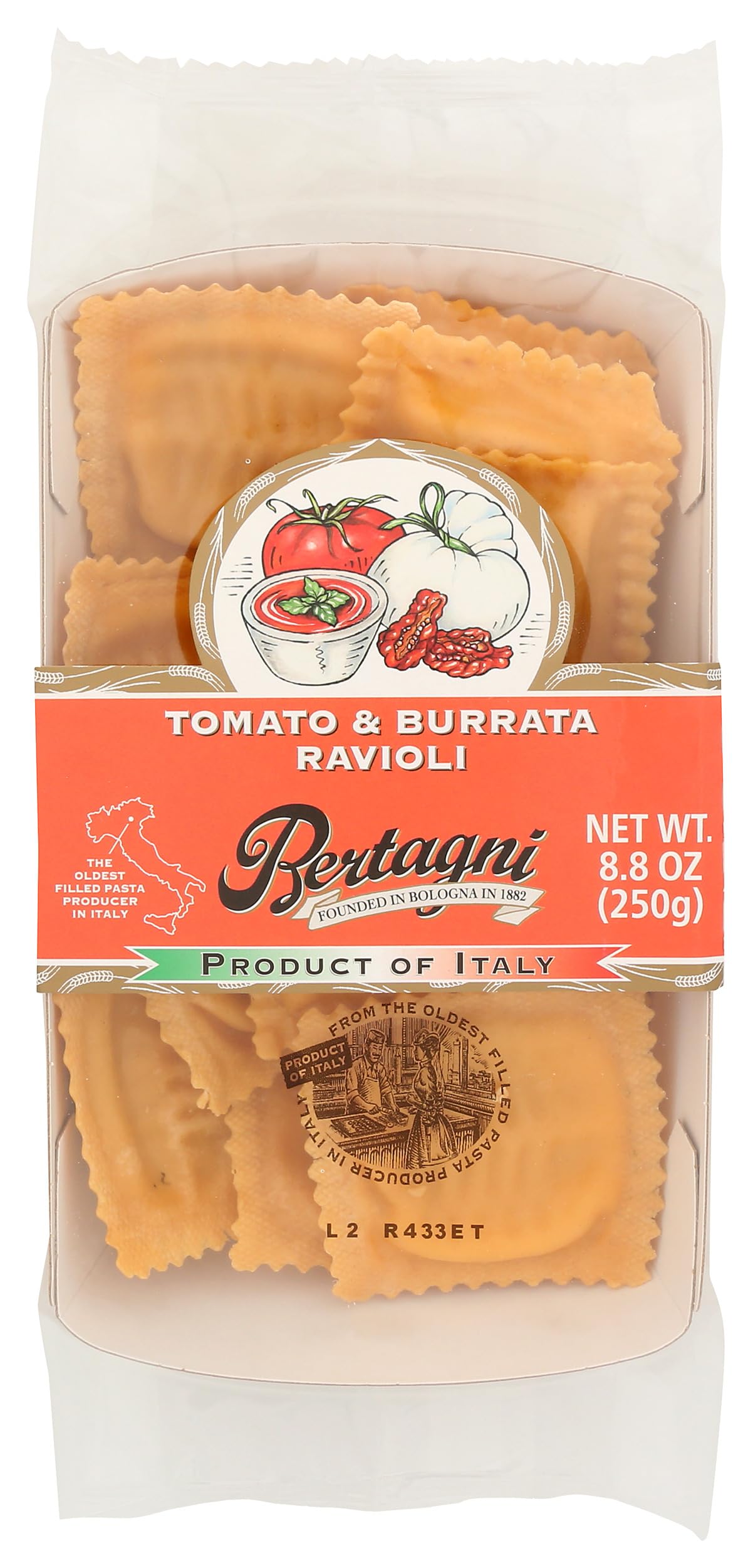 Tomato And Burrata Ravioli, 8.8 Ounce
