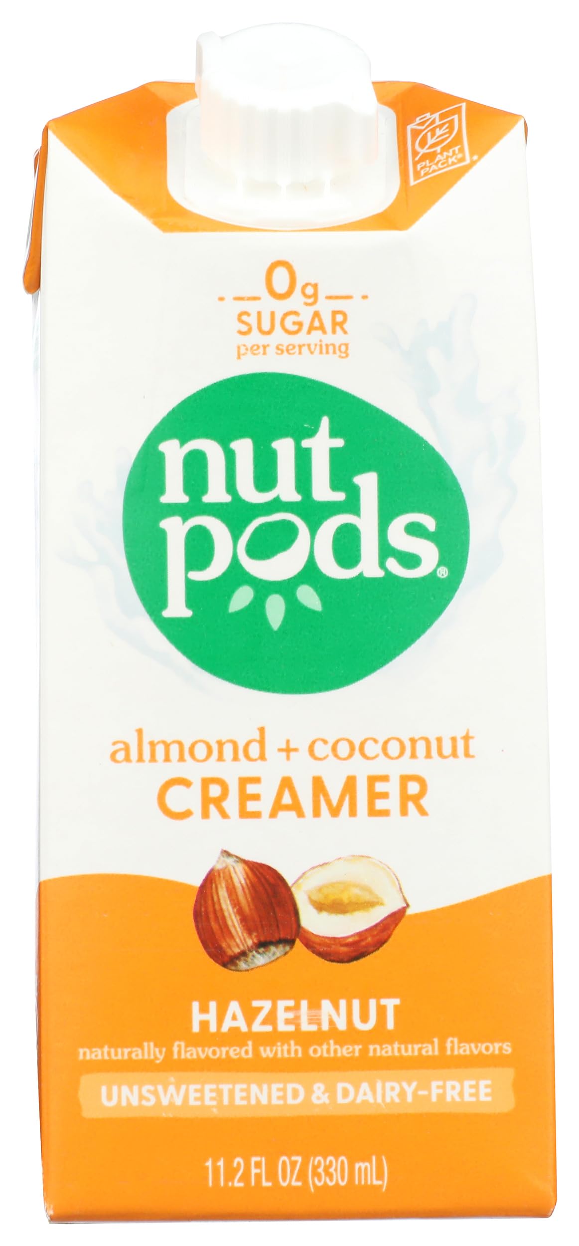 nutpods® Unsweetened Hazelnut Coffee Creamer, dairy-free, 11.2oz