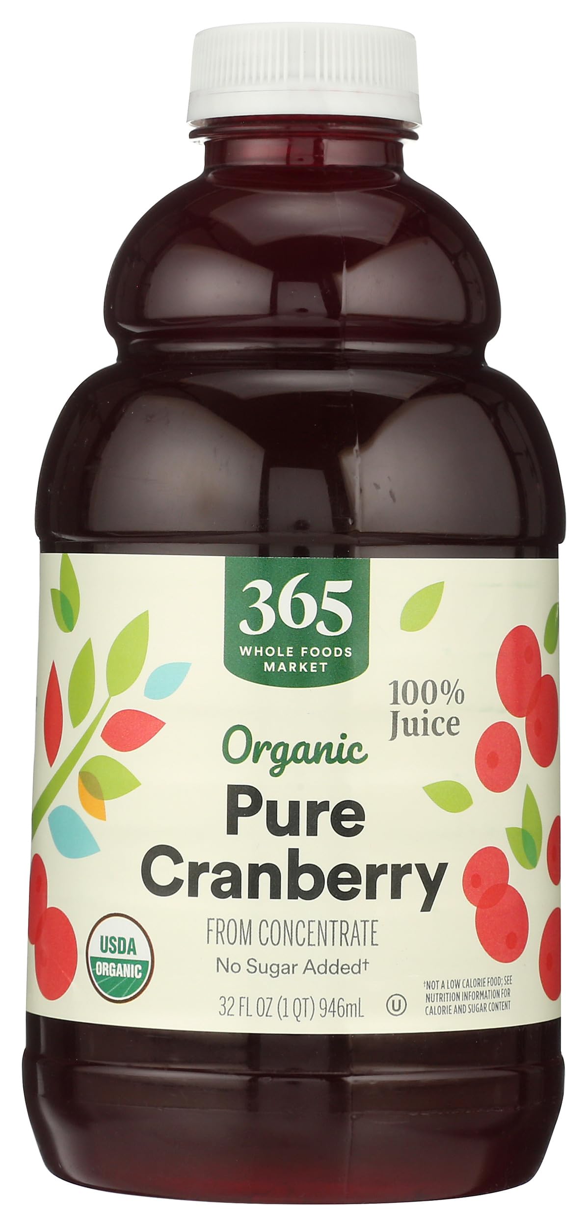 Organic Pure Cranberry Juice, 32 Fl Oz
