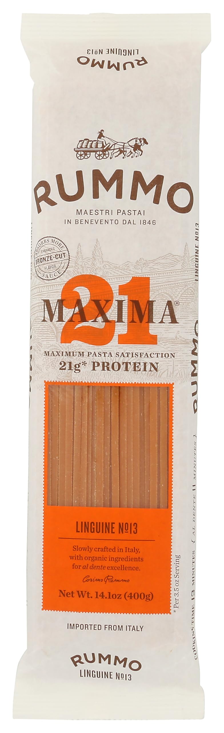 RUMMO Organic Linguine Protein Pasta, 14.4 OZ