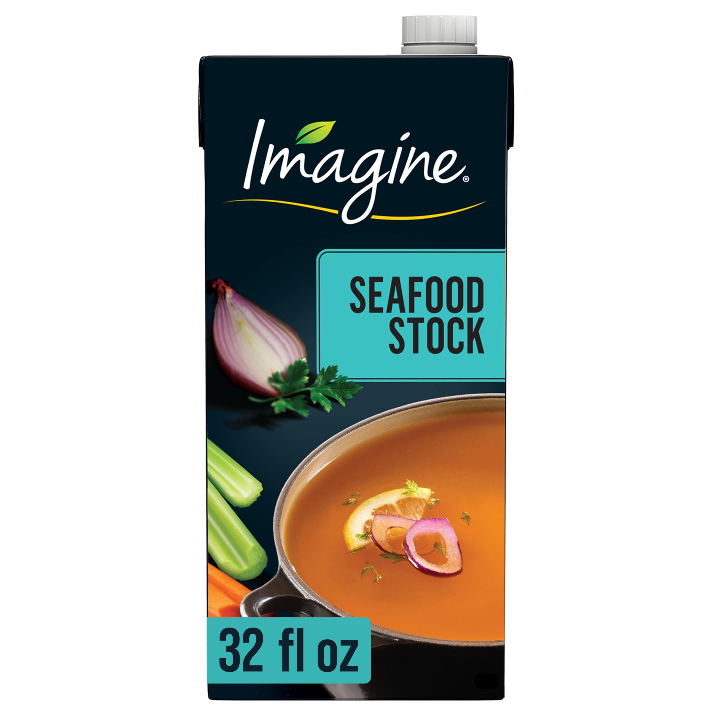 Imagine Seafood Stock, 32 Oz Carton