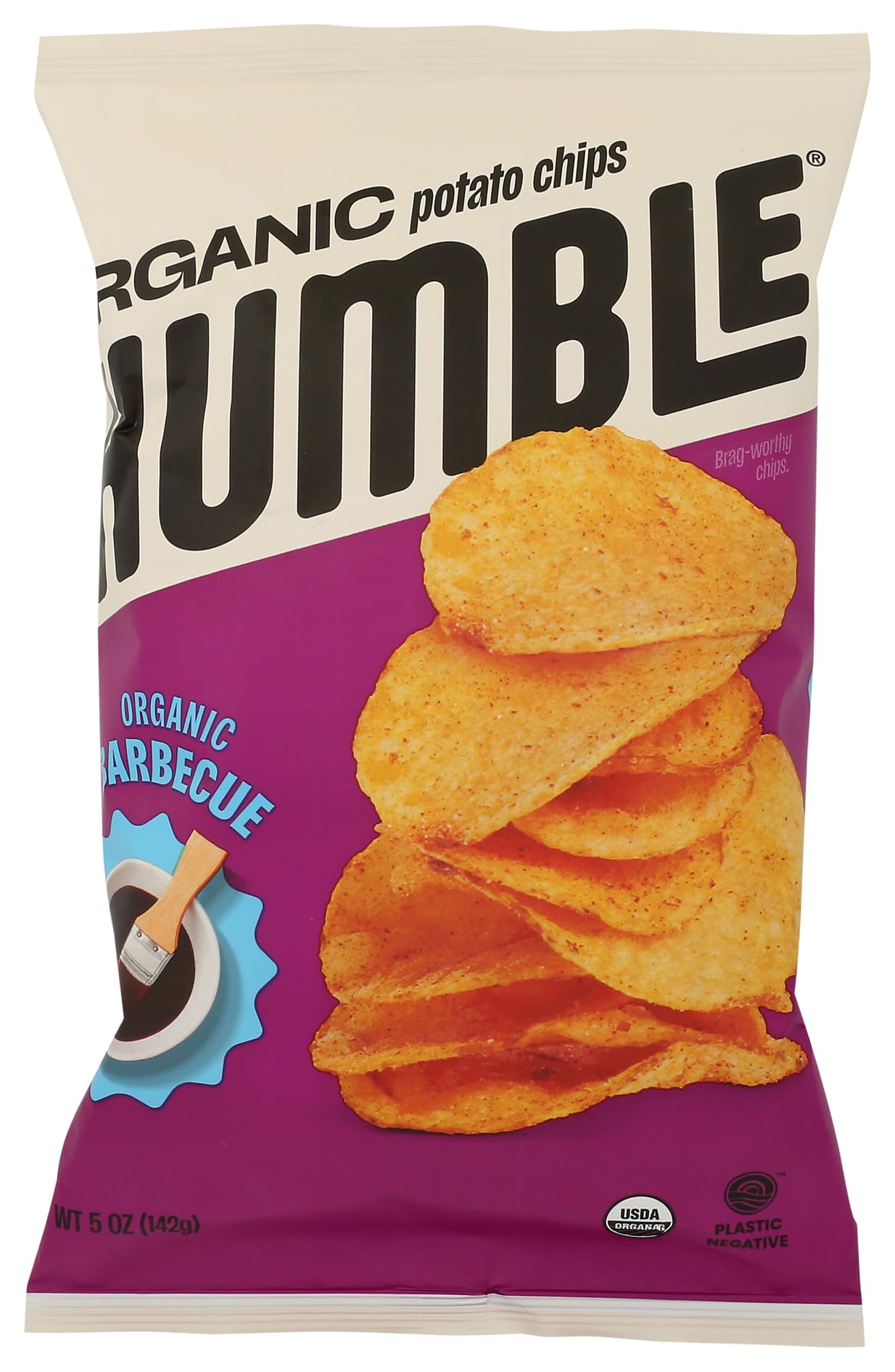Humble Potato Chips Co, Chips Potato Smokey Barbeque Organic, 5 Ounce