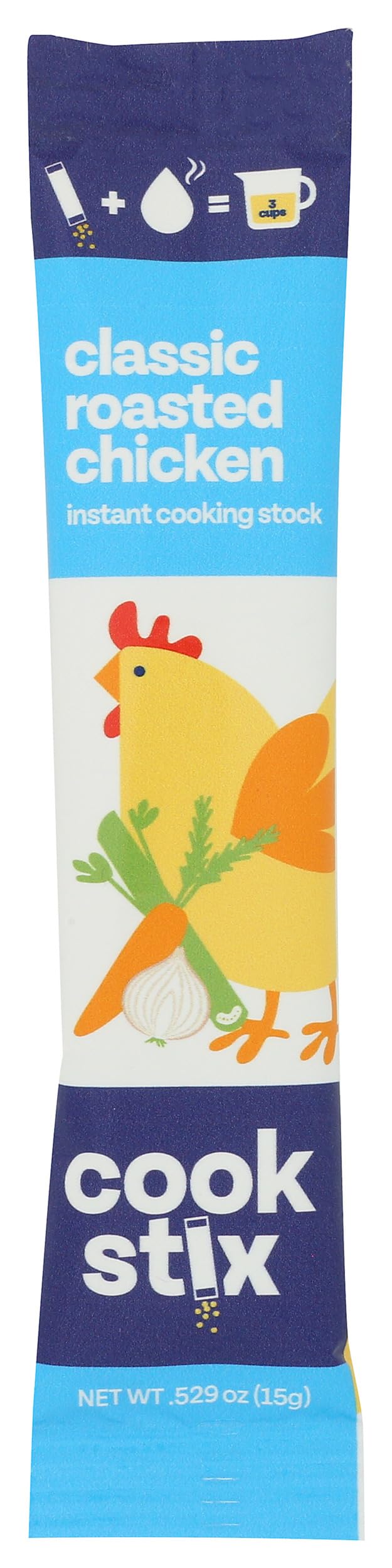 Cookstix Classic Roasted Chicken Broth Single, 0.529 Ounce