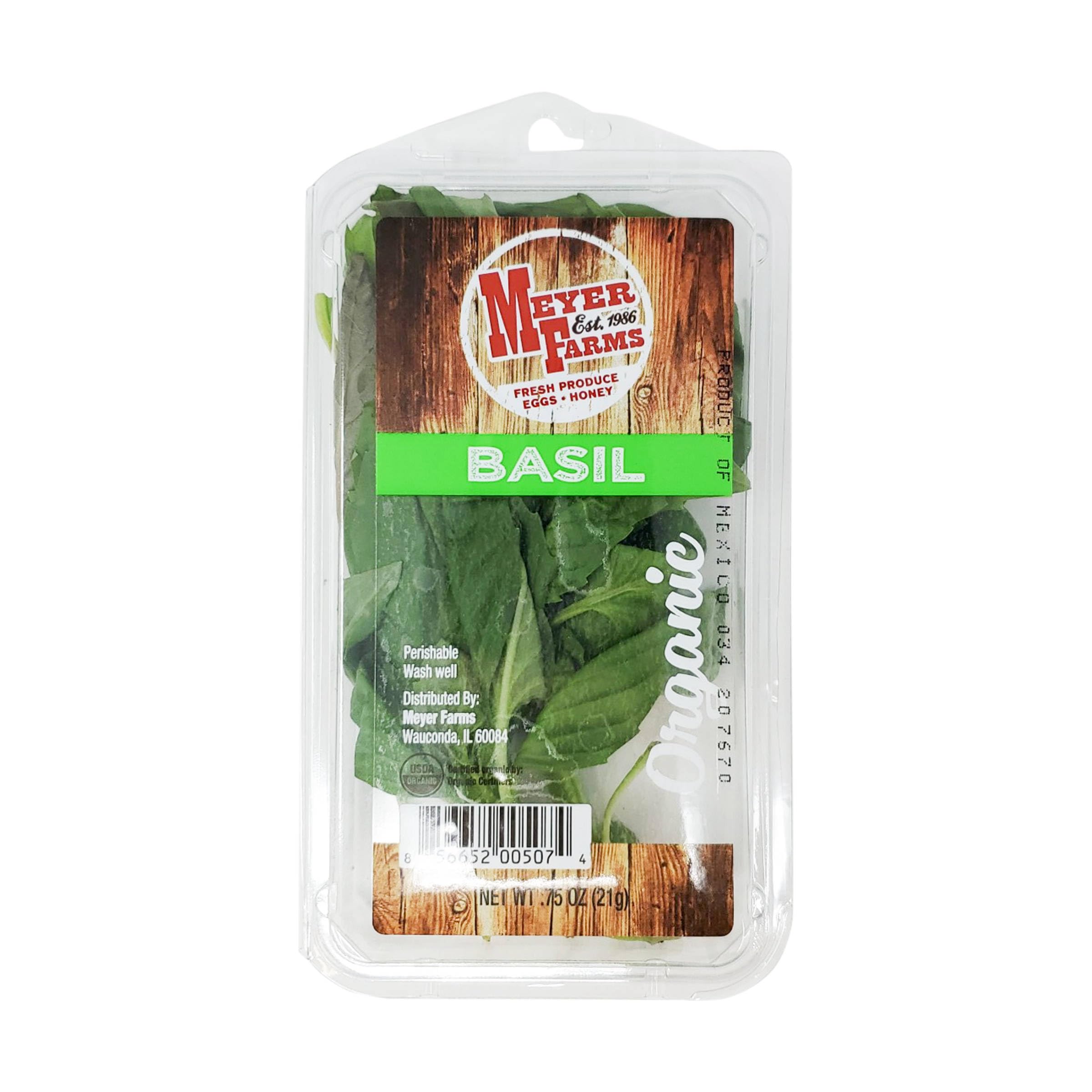 Meyer Farms, Herb Basil Organic, 0.75 Ounce