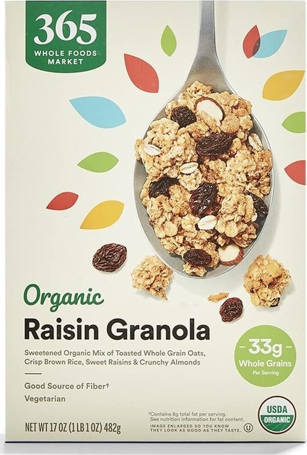 Organic Raisin Granola, 17 Ounce