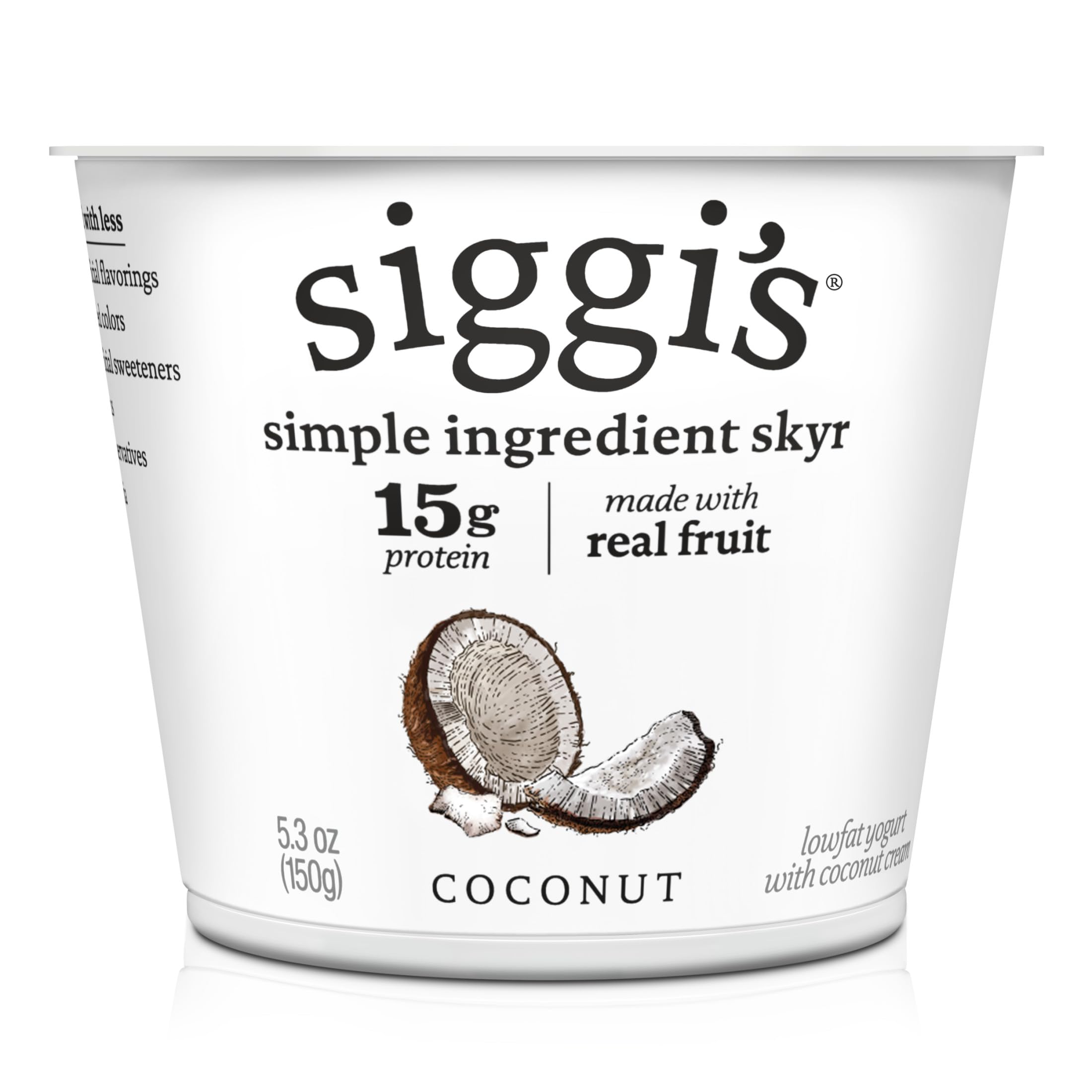 siggi’s Coconut Icelandic-Style Lowfat Yogurt, 5.3 oz Cup