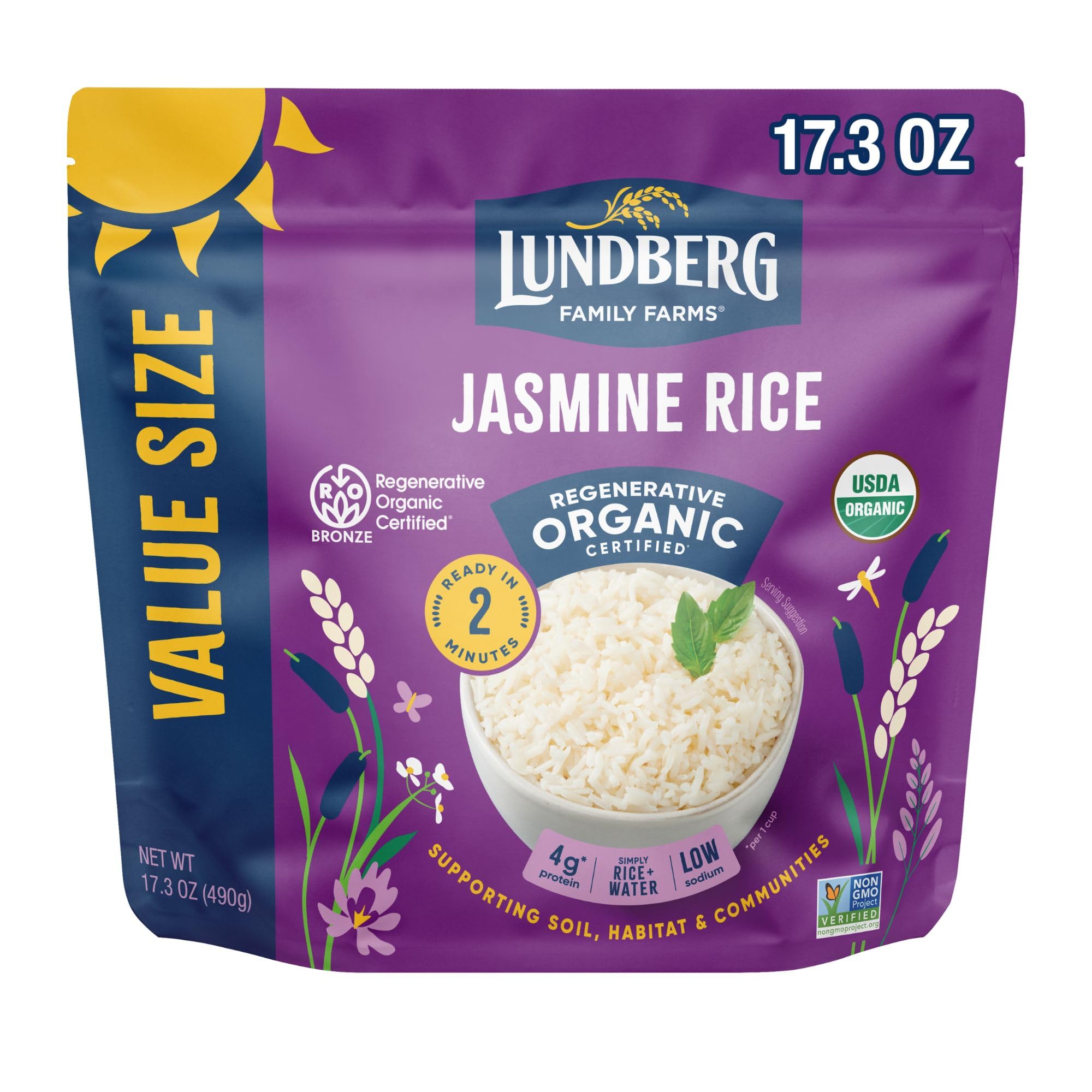 Lundberg Value Size Regenerative Jasmine Rice 17.3 OZ