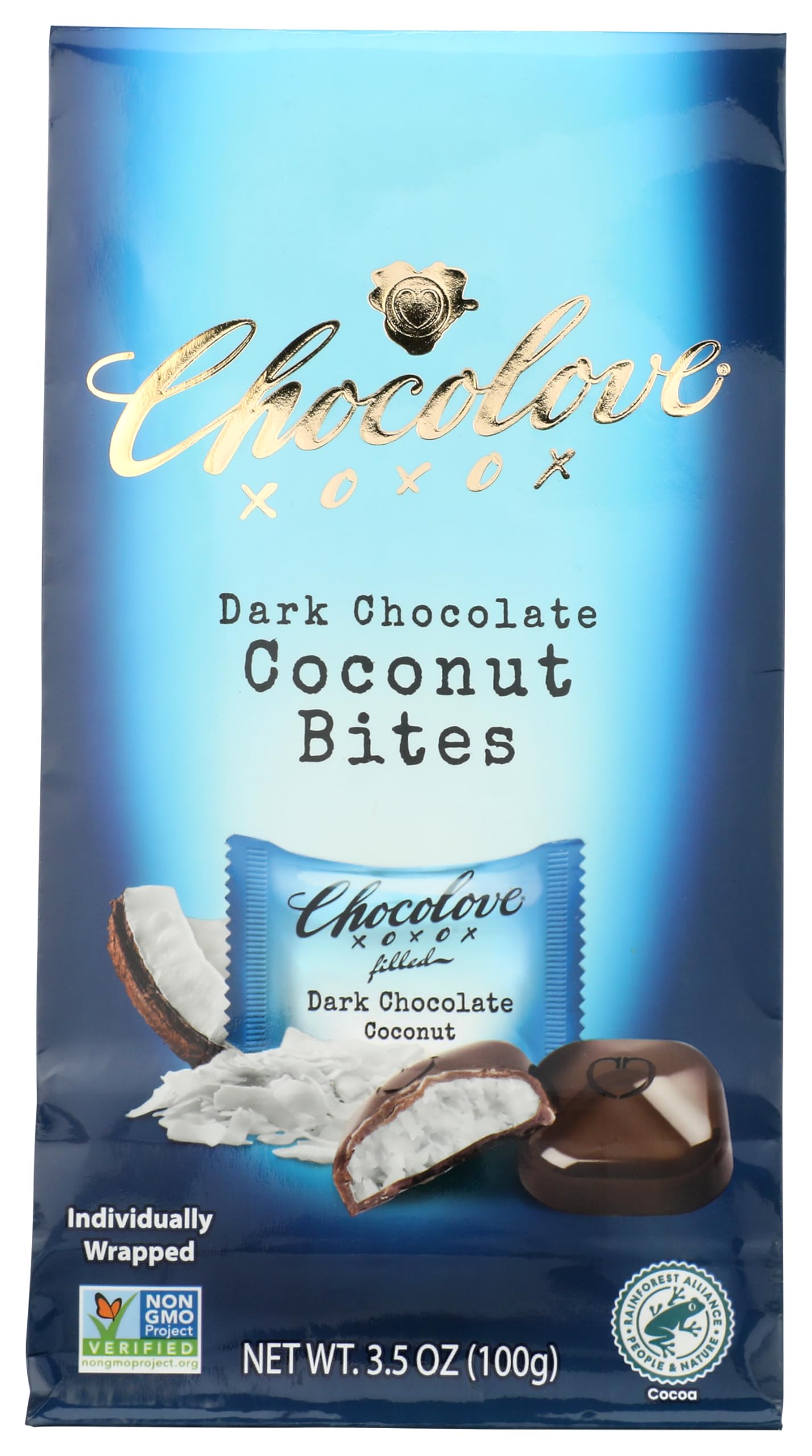 Chocolove Organic Dark Chocolate Coconut Bites, 3.5 OZ