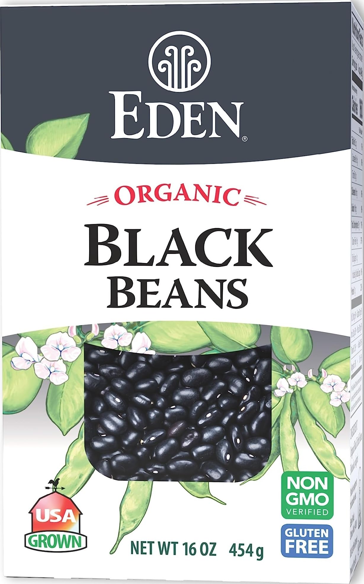 Eden Foods Organic Dry Black Beans, 16 OZ