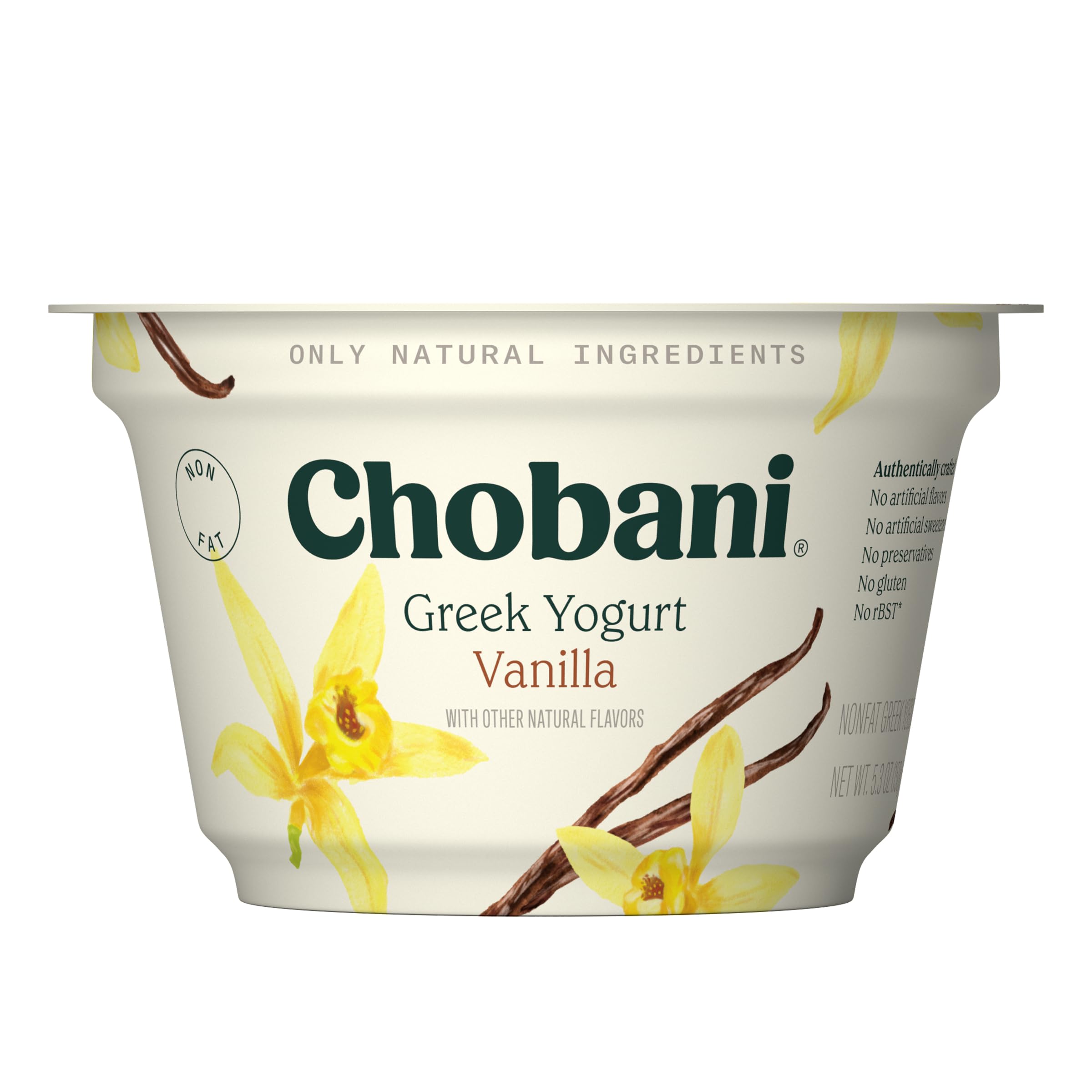Chobani® Non-Fat Greek Yogurt Vanilla Blended 5.3oz