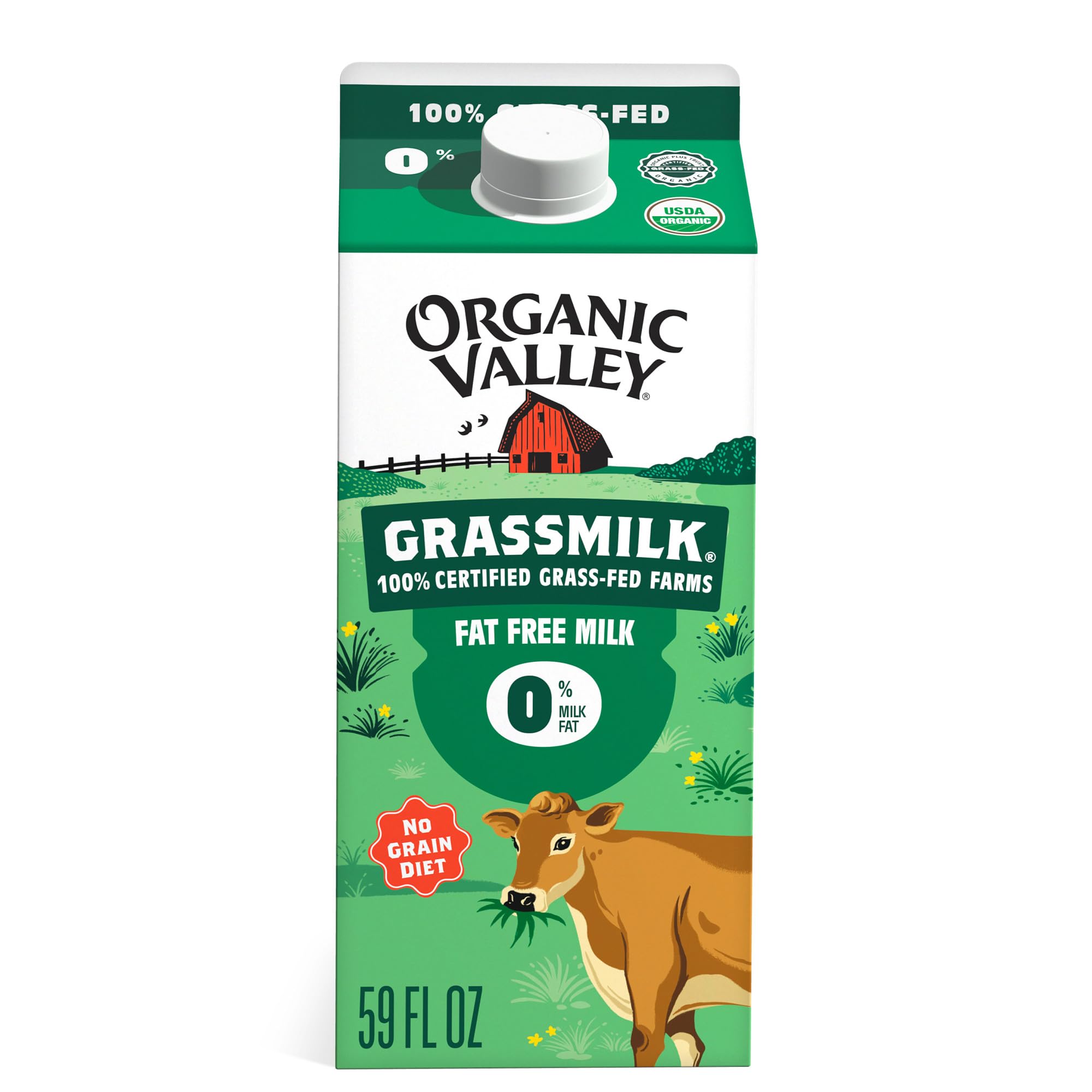 Organic Valley GrassmilkŽ Organic Skim Milk, 59 oz
