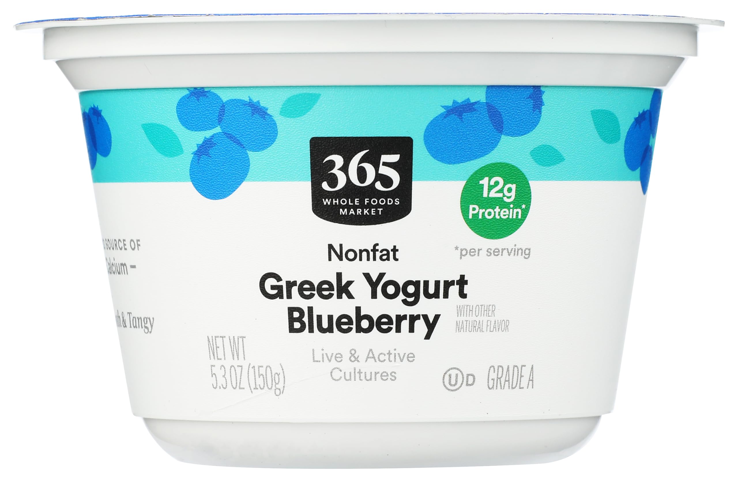 365 by Whole Foods Market Nonfat Blueberry Greek Yogurt, 5.3 OZ