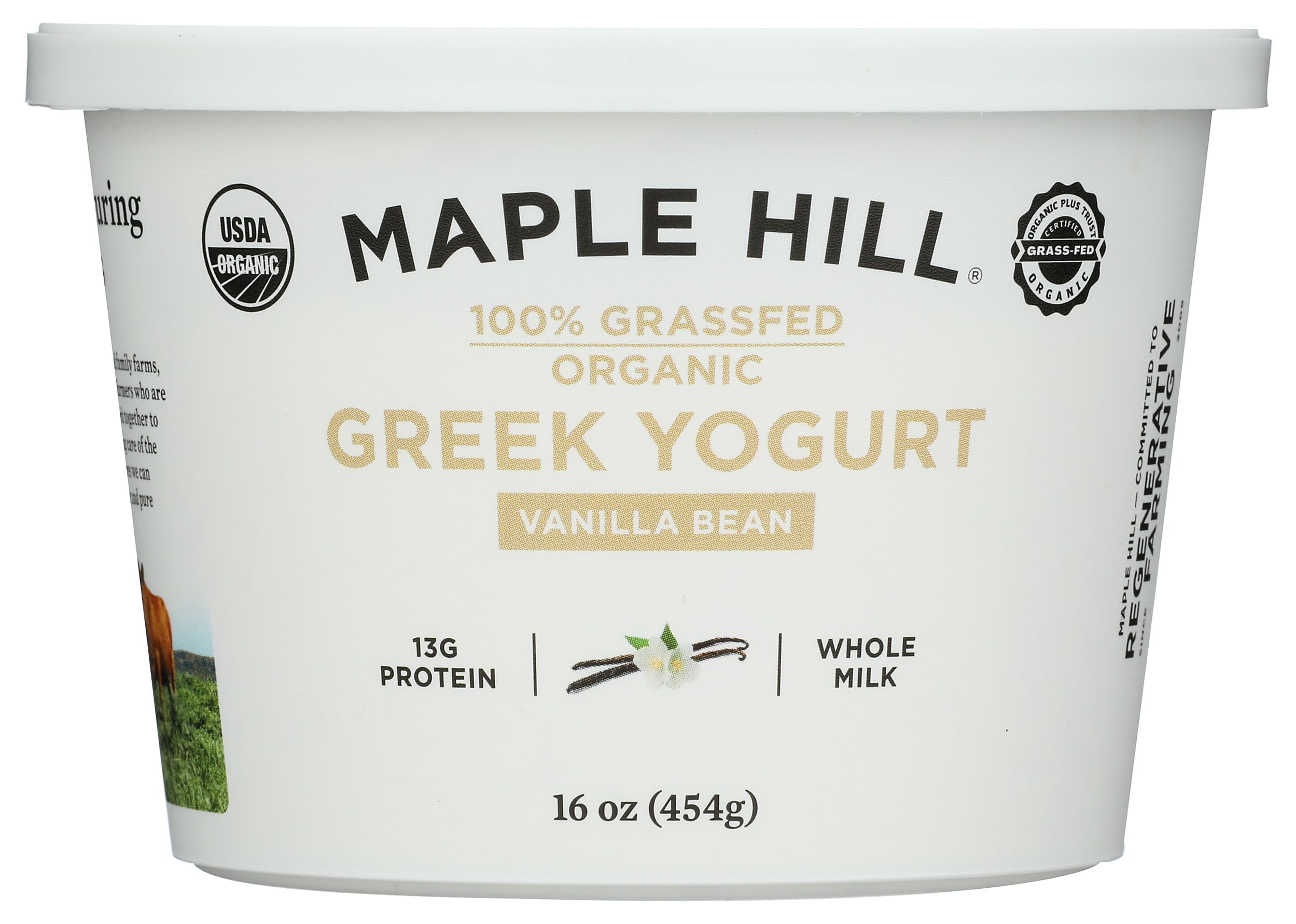 Yogurt Greek Vanilla Bean Organic, 16 Ounce