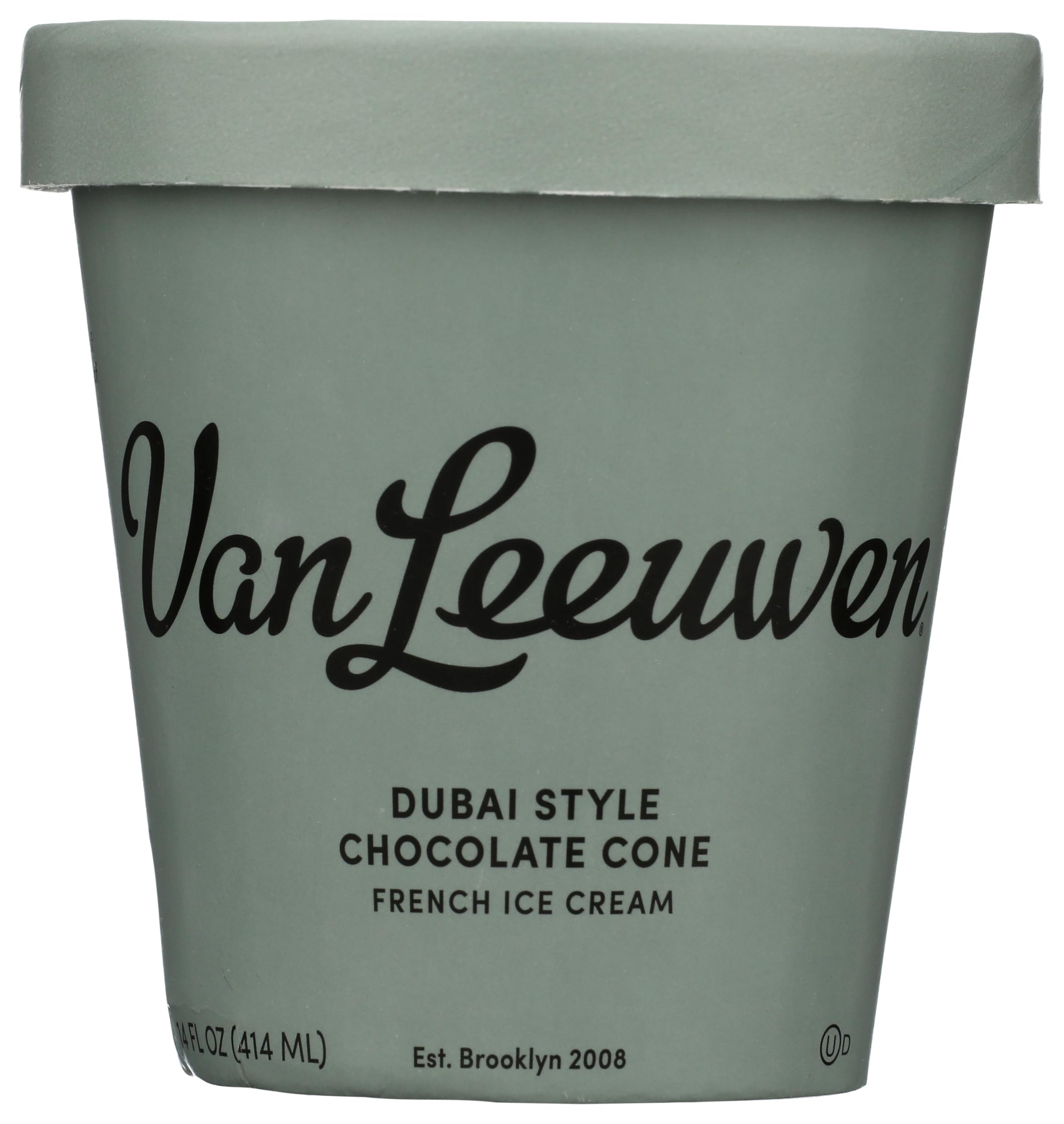 Van Leeuwen Dubai Style Chocolate Dipped Cone French Ice Cream, 14 FZ