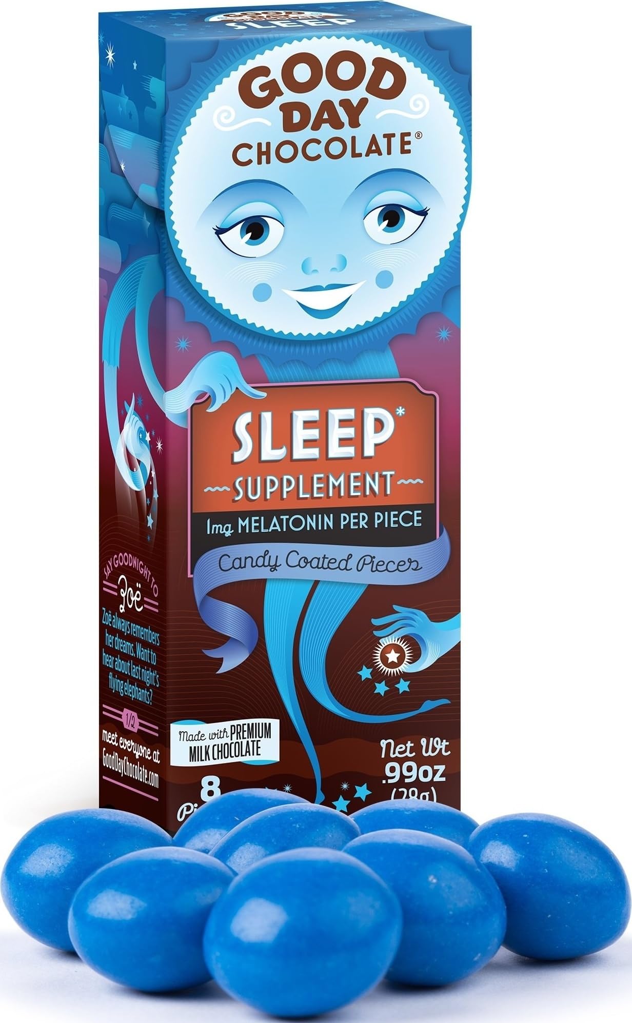 Chocolate Sleep Supplement, 8 Count