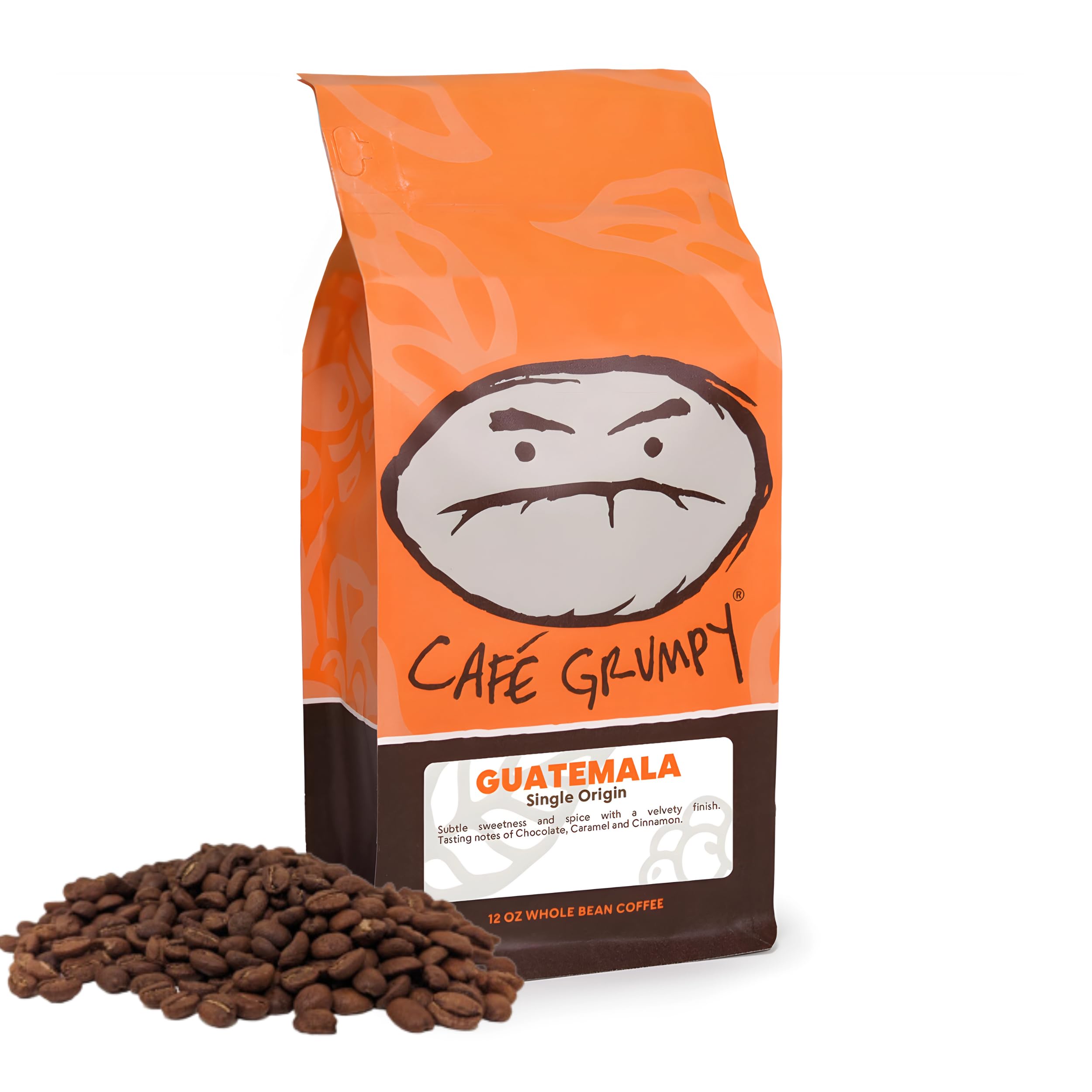 Café Grumpy Guatemala Single Origin Whole Coffee Beans, 12 oz Bag Farm to Table Medium Roast, French Press Pour Over Cold Brew Drip