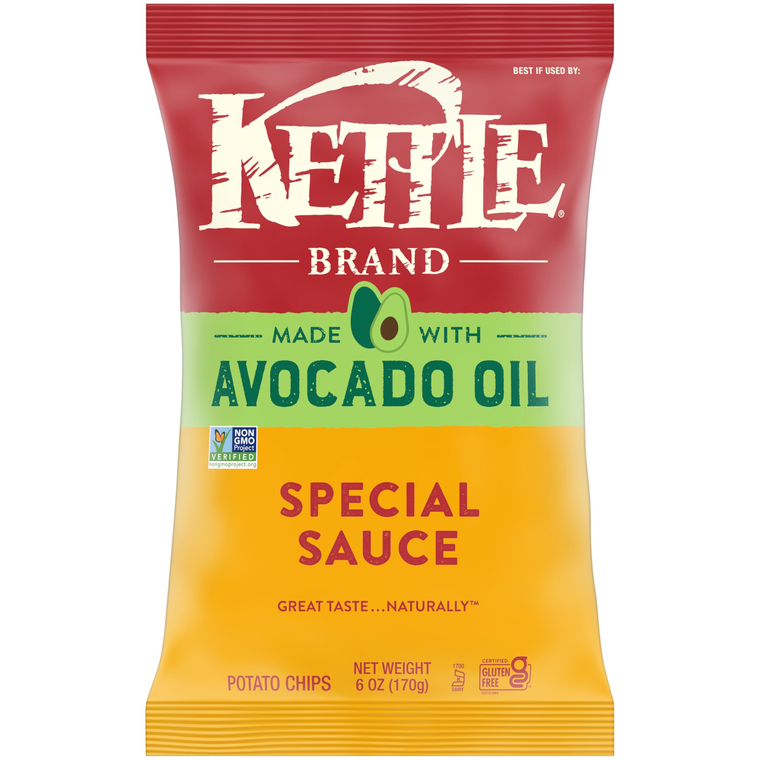 Kettle Brand Made with Avocado Oil Special Sauce Chips, 6 Oz Bag