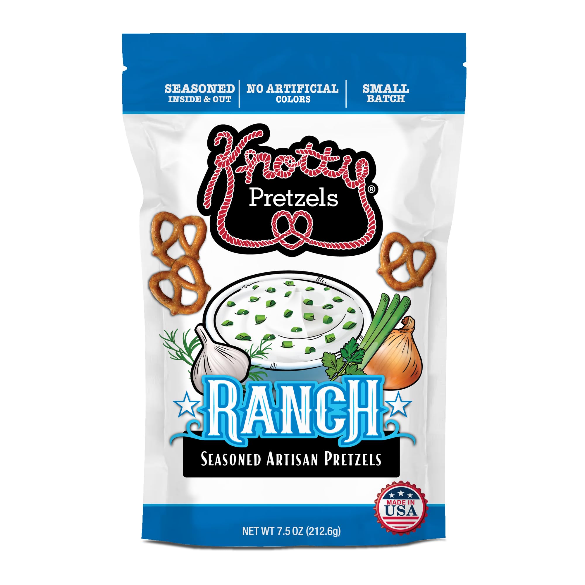 KNOTTY PRETZELS Ranch Pretzels, 7.5 OZ
