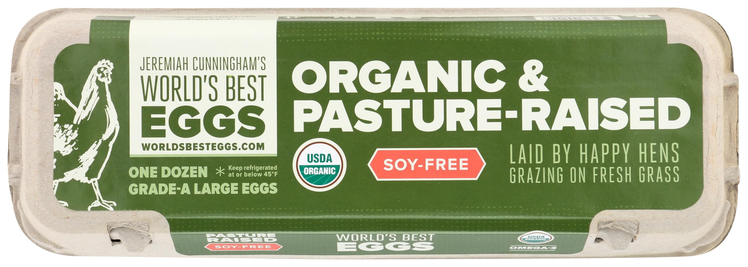WORLDS BEST EGGS Organic Large Grade A Eggs, 12 CT