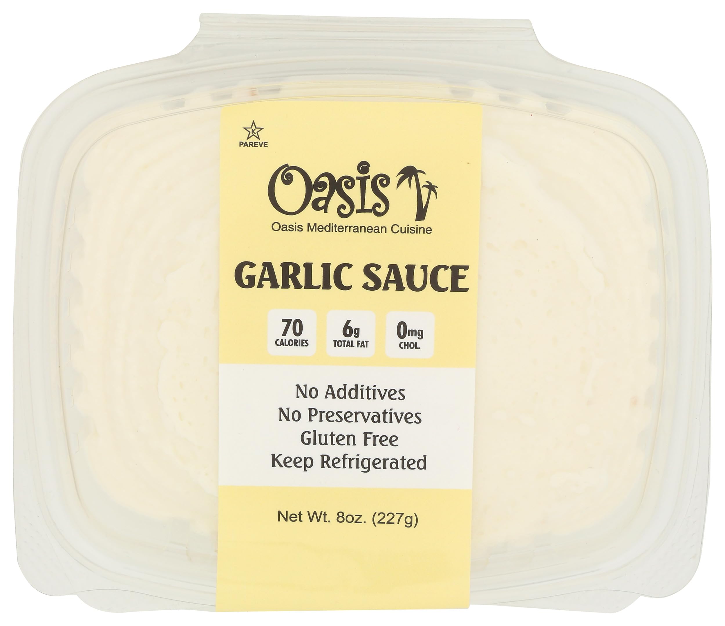 Oasis Foods Garlic Sauce, 8 Oz