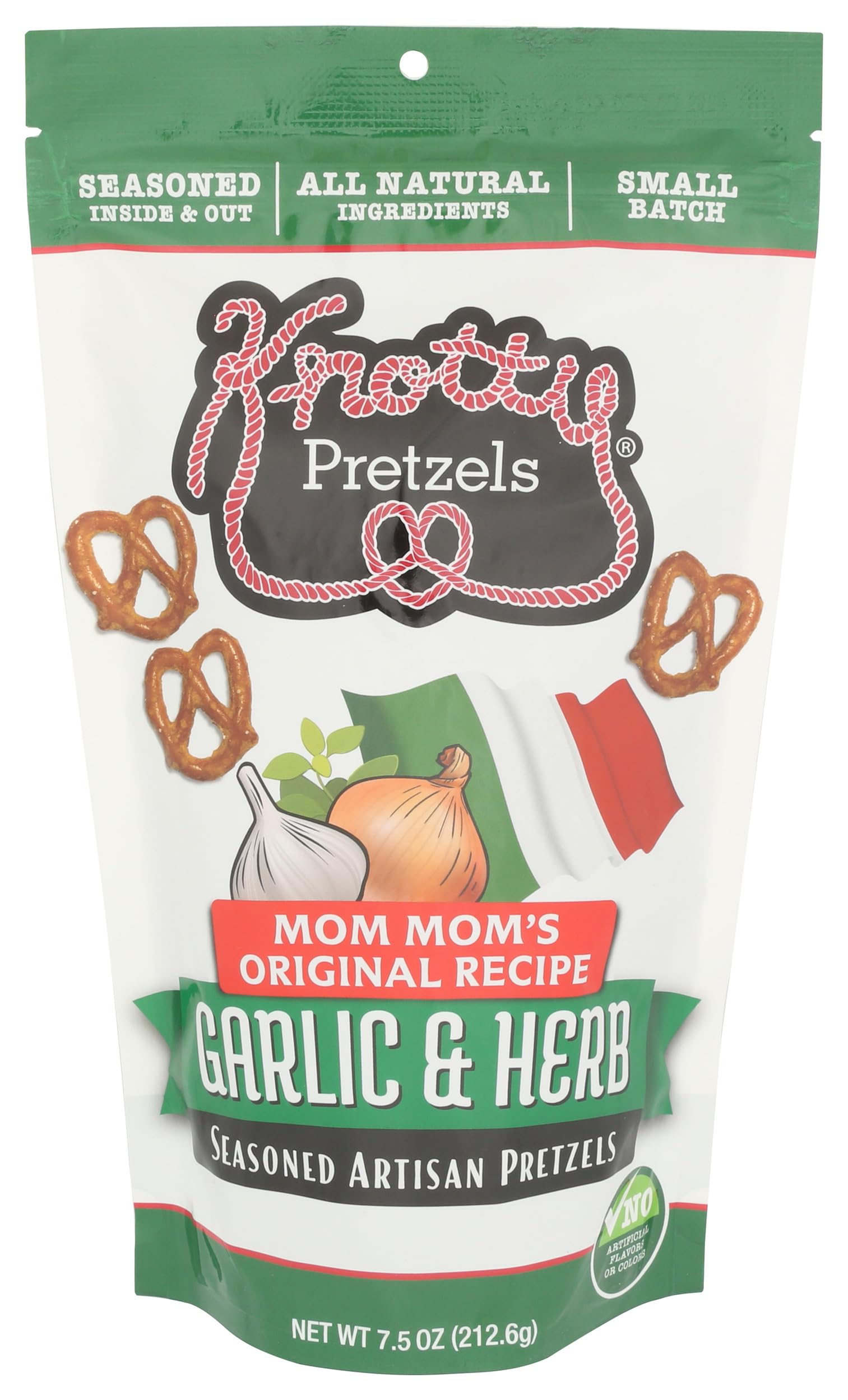 Knotty Pretzels Pretzels Savory Italian, 8 Ounce