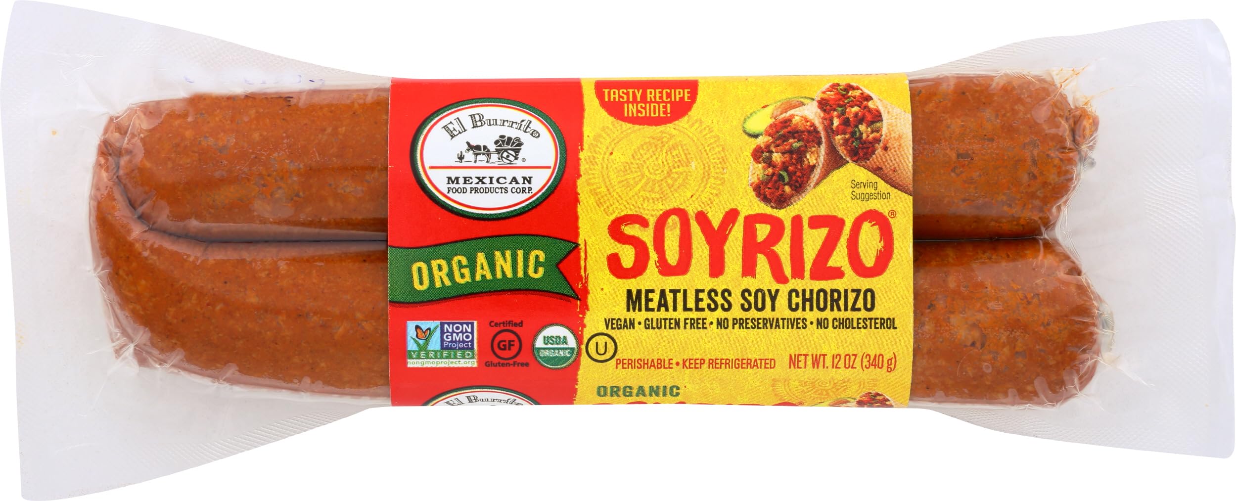 Soyrizo Meatless Organic, 12 Ounce