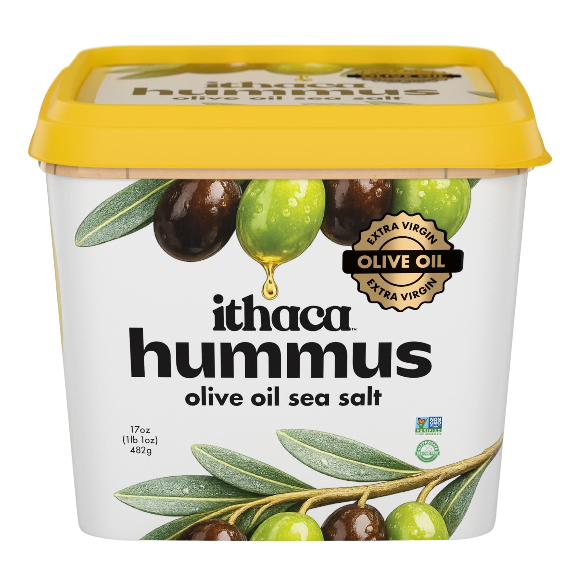 Ithaca Hummus Olive Oil Sea Salt, 17oz