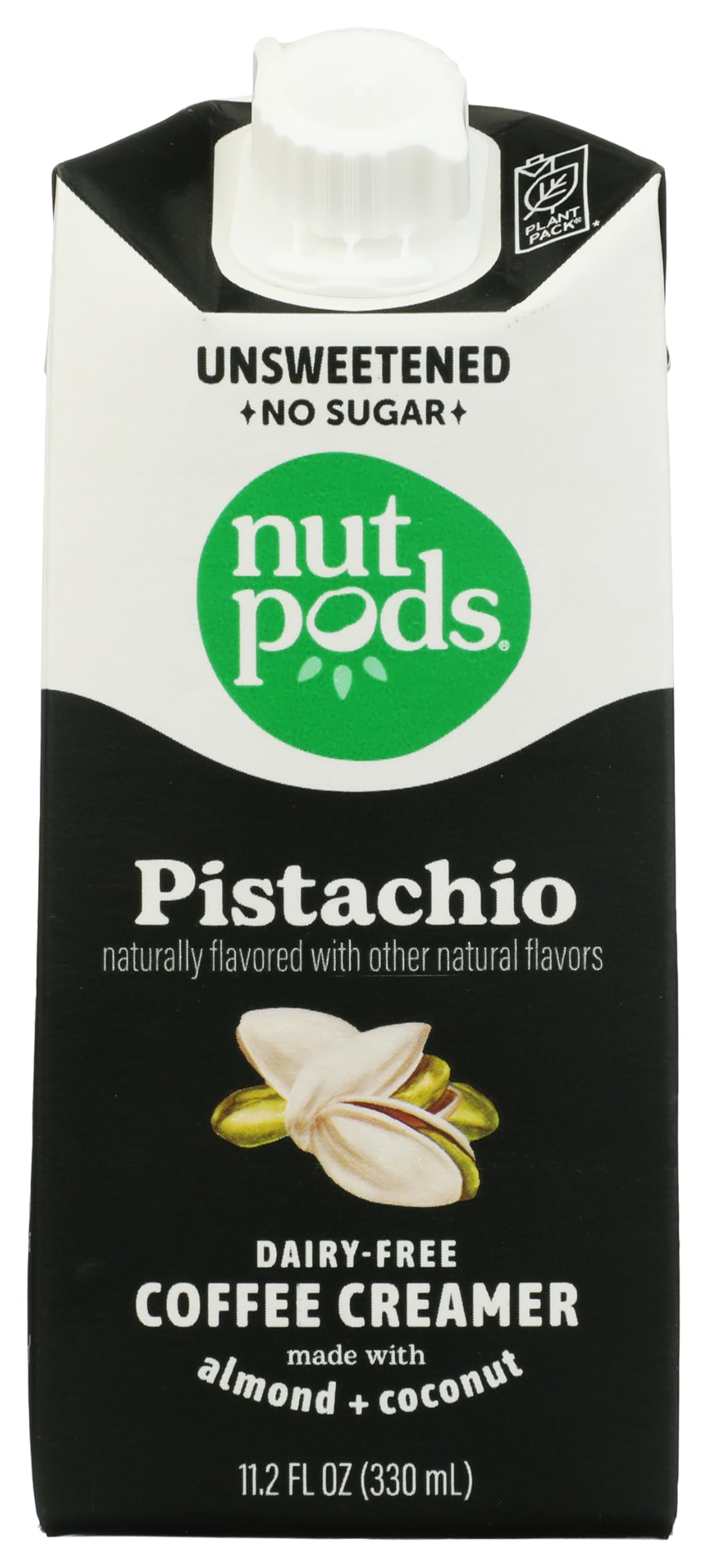 nutpods® Unsweetened Pistachio Coffee Creamer, dairy-free, 11.2oz