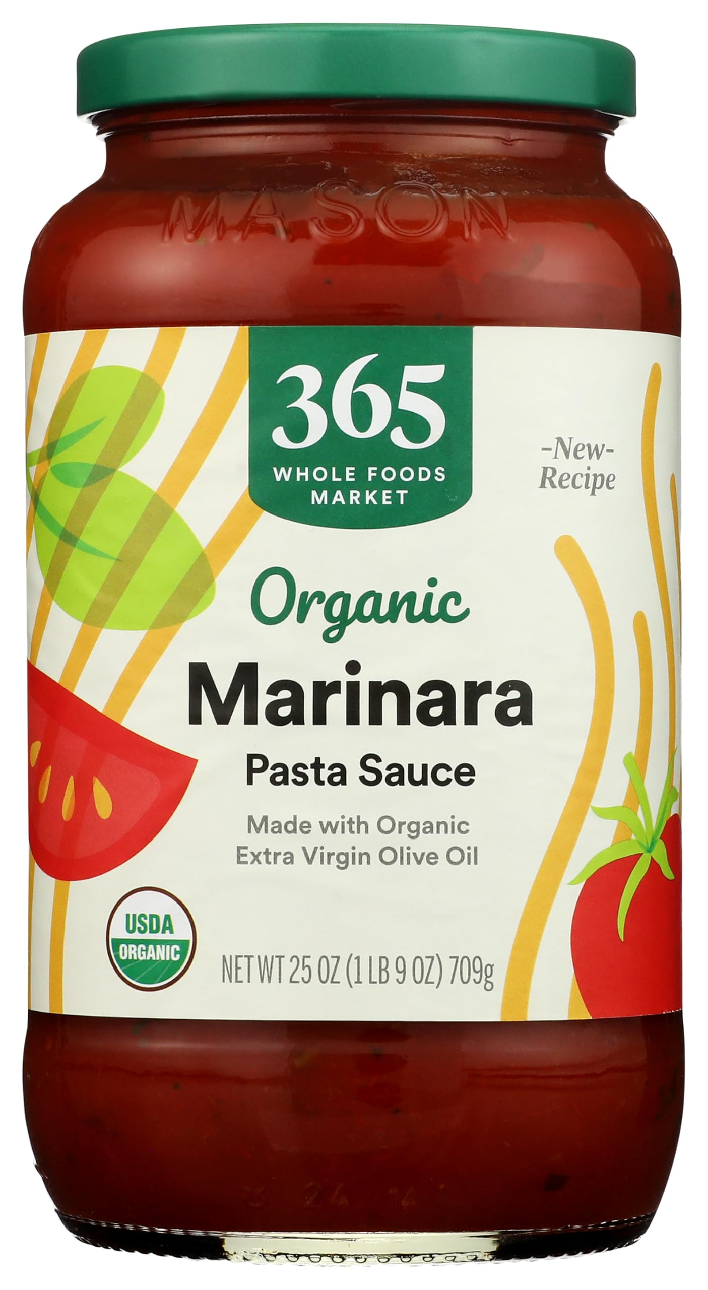 Organic Marinara Pasta Sauce, 25 Ounce