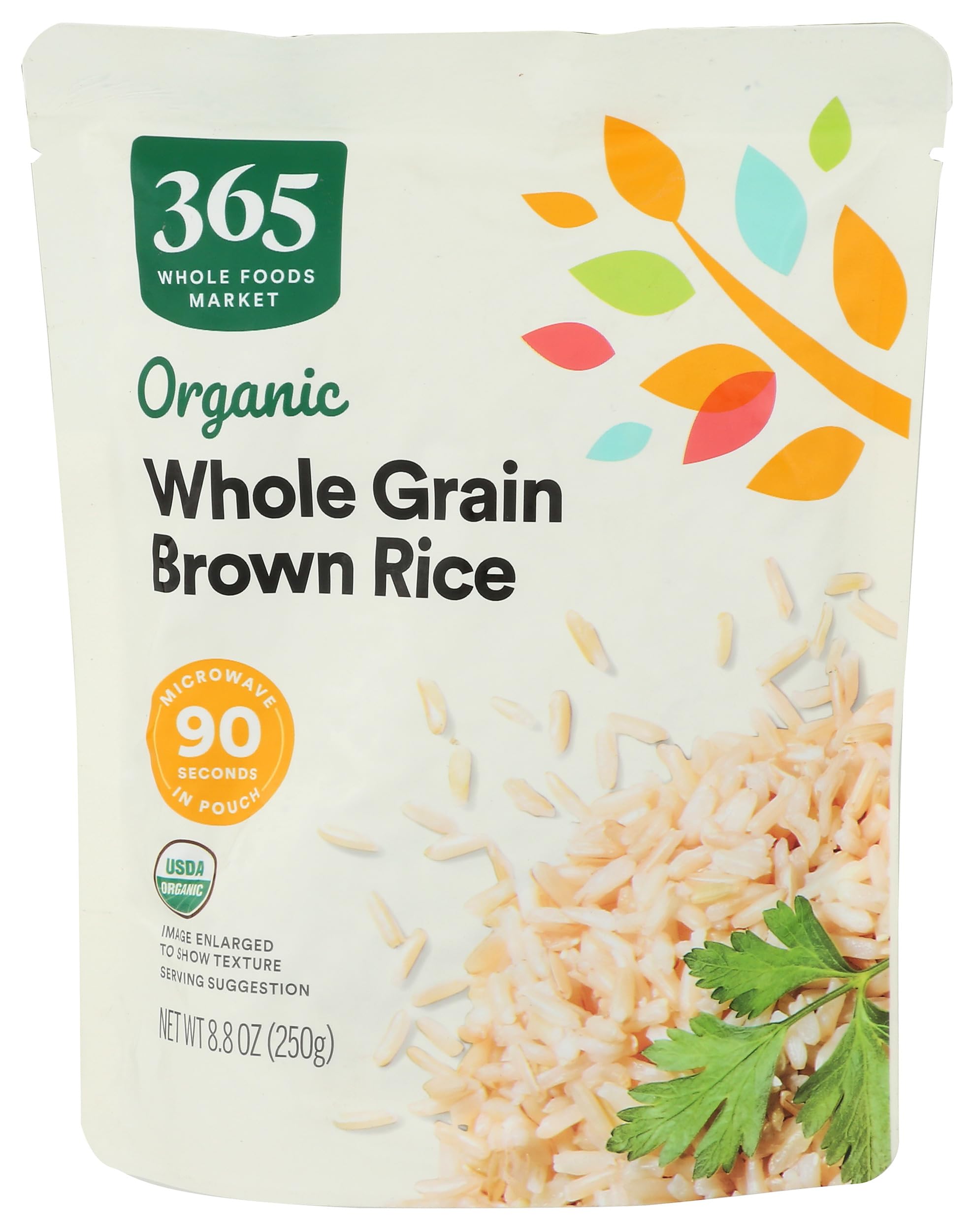 Organic Whole Grain Brown Rice, 90-Second Microwave in Pouch, 8.8 Ounce