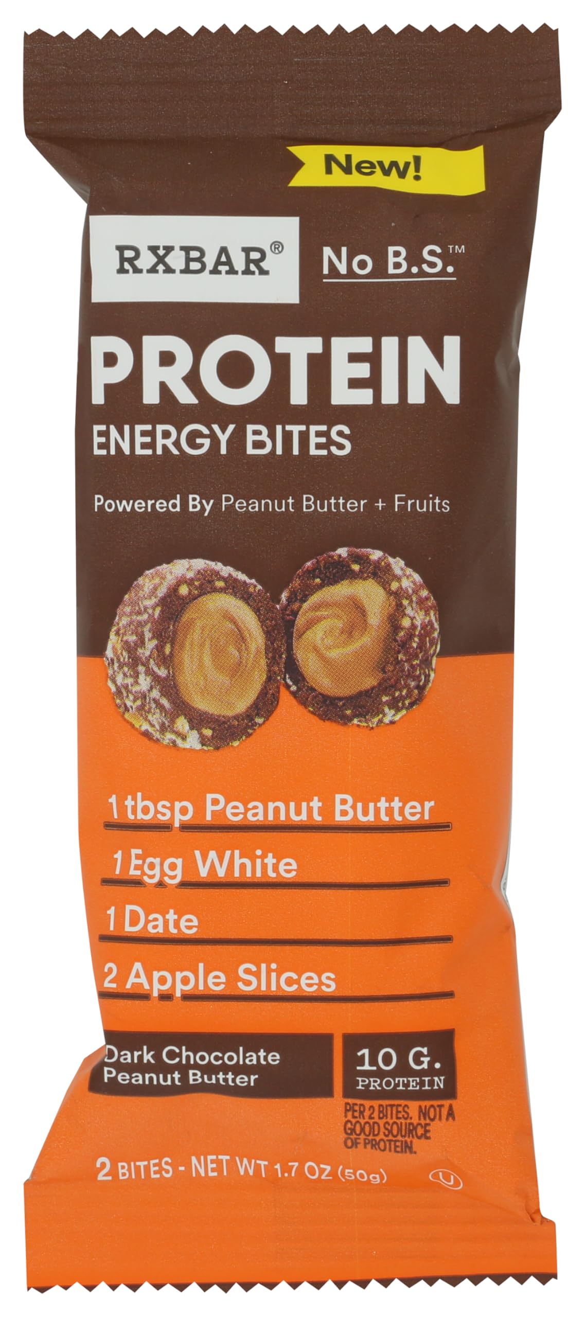 RXBAR Dark Chocolate Peanut Butter Bites Sgl, 1.7 OZ