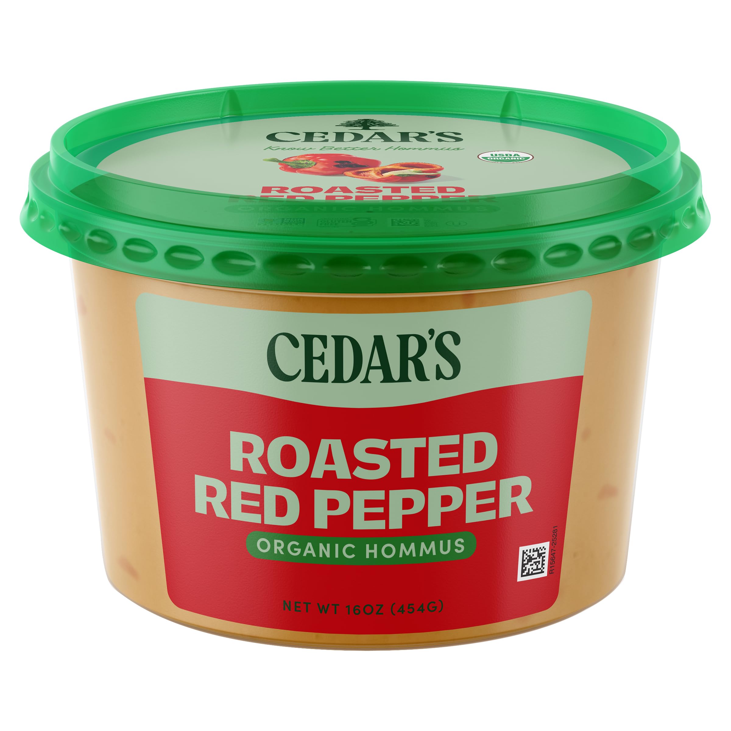 Cedar's Organic Roasted Red Pepper Hummus